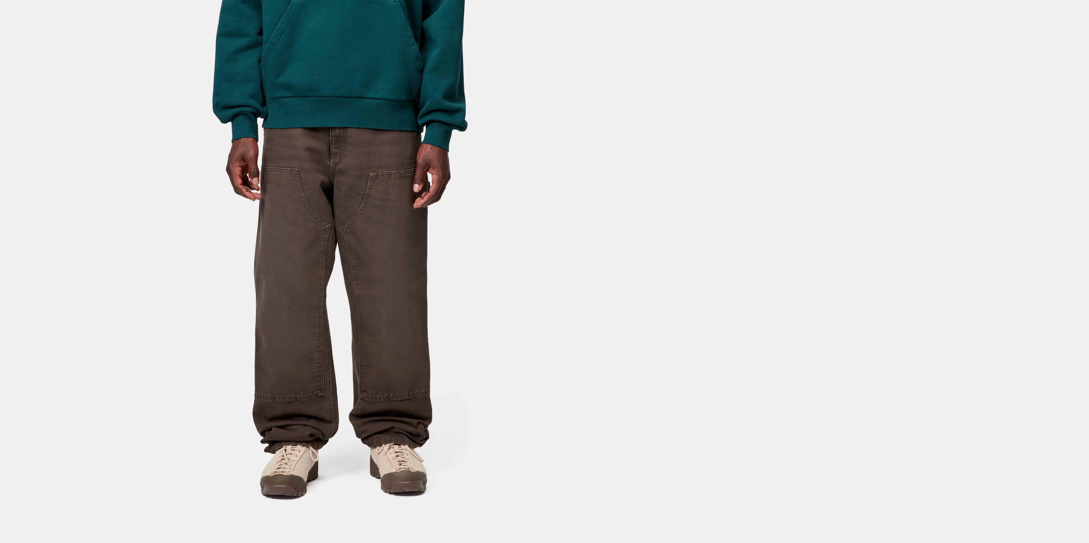Carhartt WIP Double Knee Pant Tobacco stone canvas | brown | 26/32 | Men