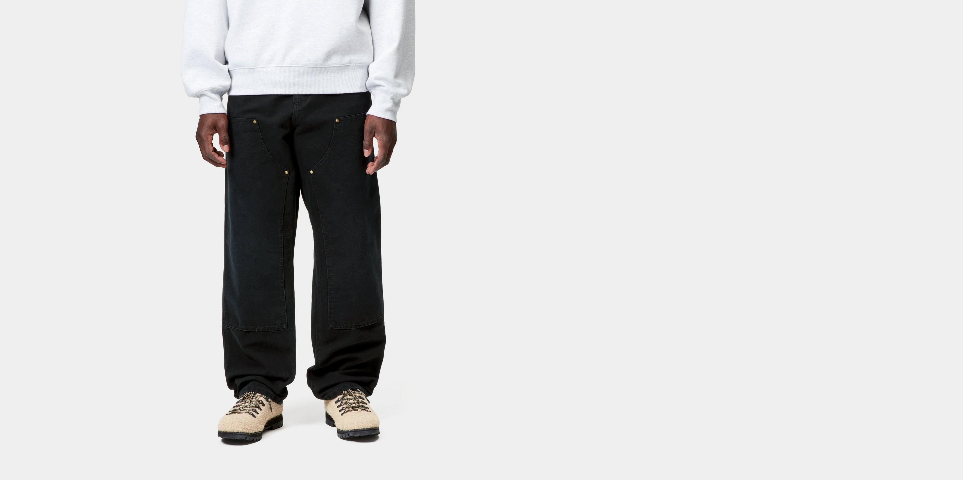 Carhartt WIP DOUBLE KNEE パンツ ブラック Carhartt WIP Double Knee Trousers | Black | FARFETCH