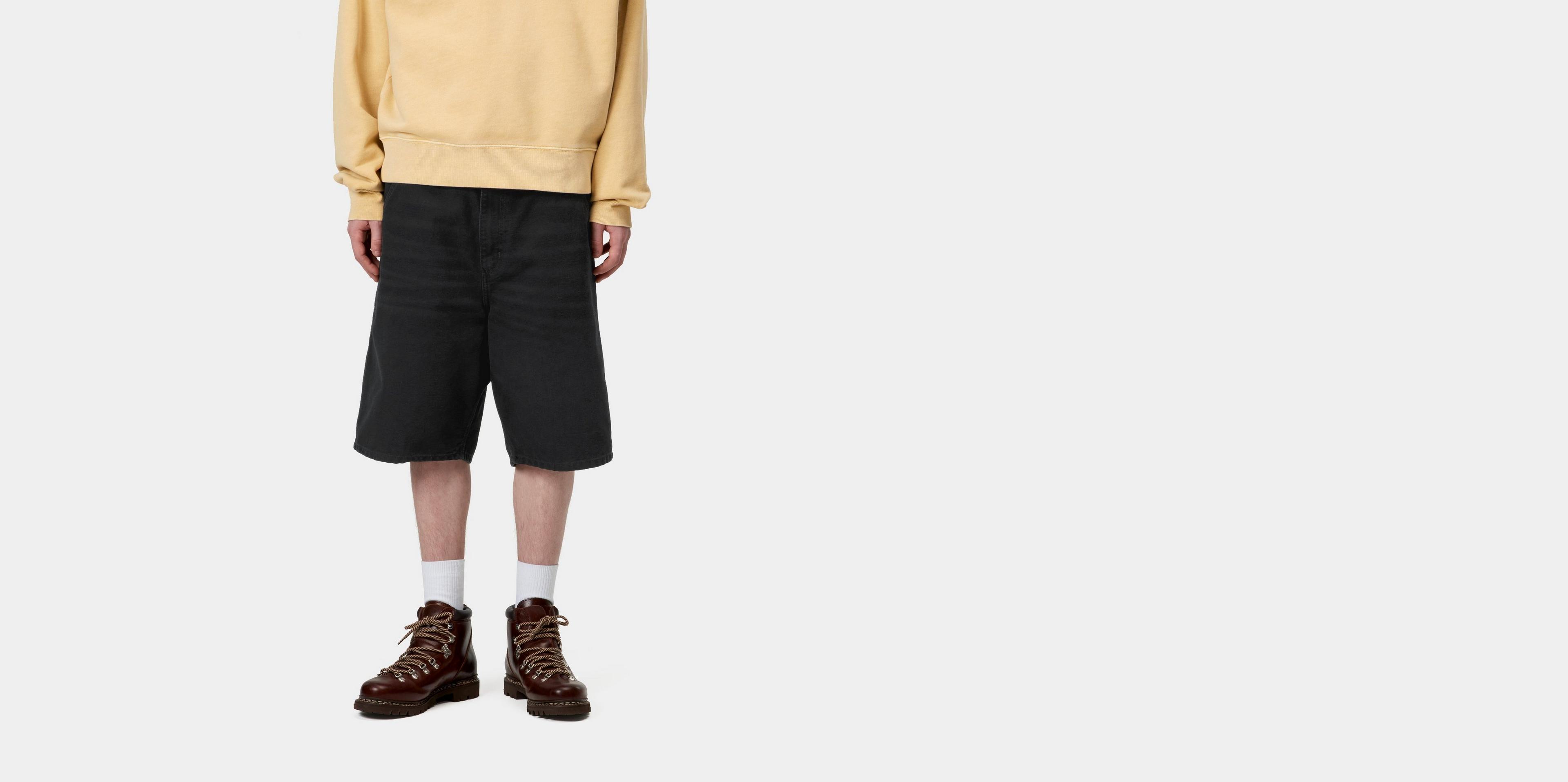 Carhartt WIP Single Knee Short, Black | Official Online Store