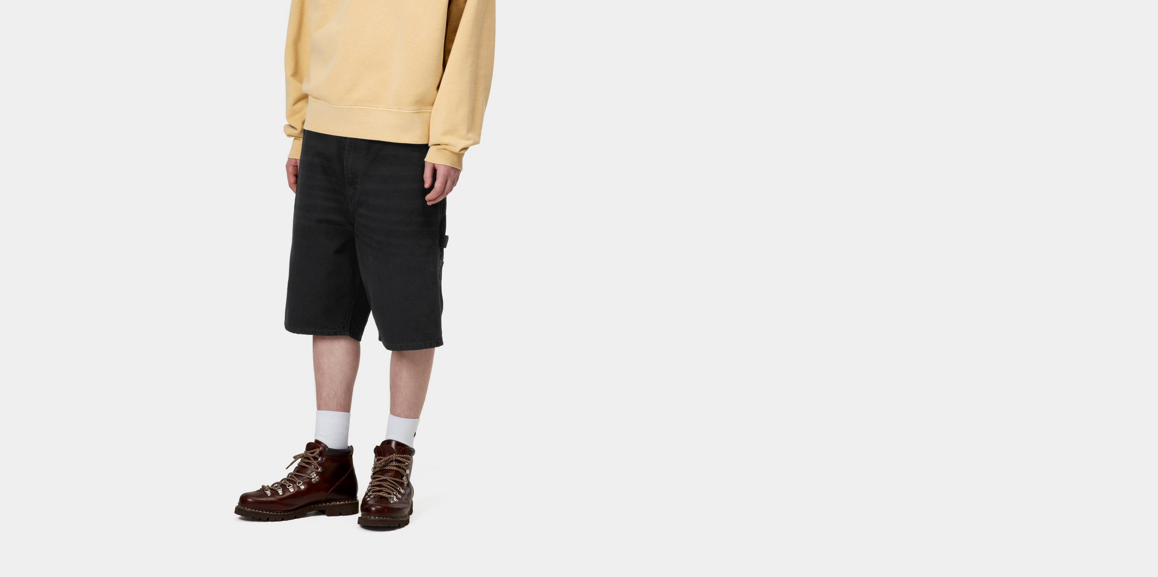 Carhartt WIP Single Knee Short, Black | Official Online Store
