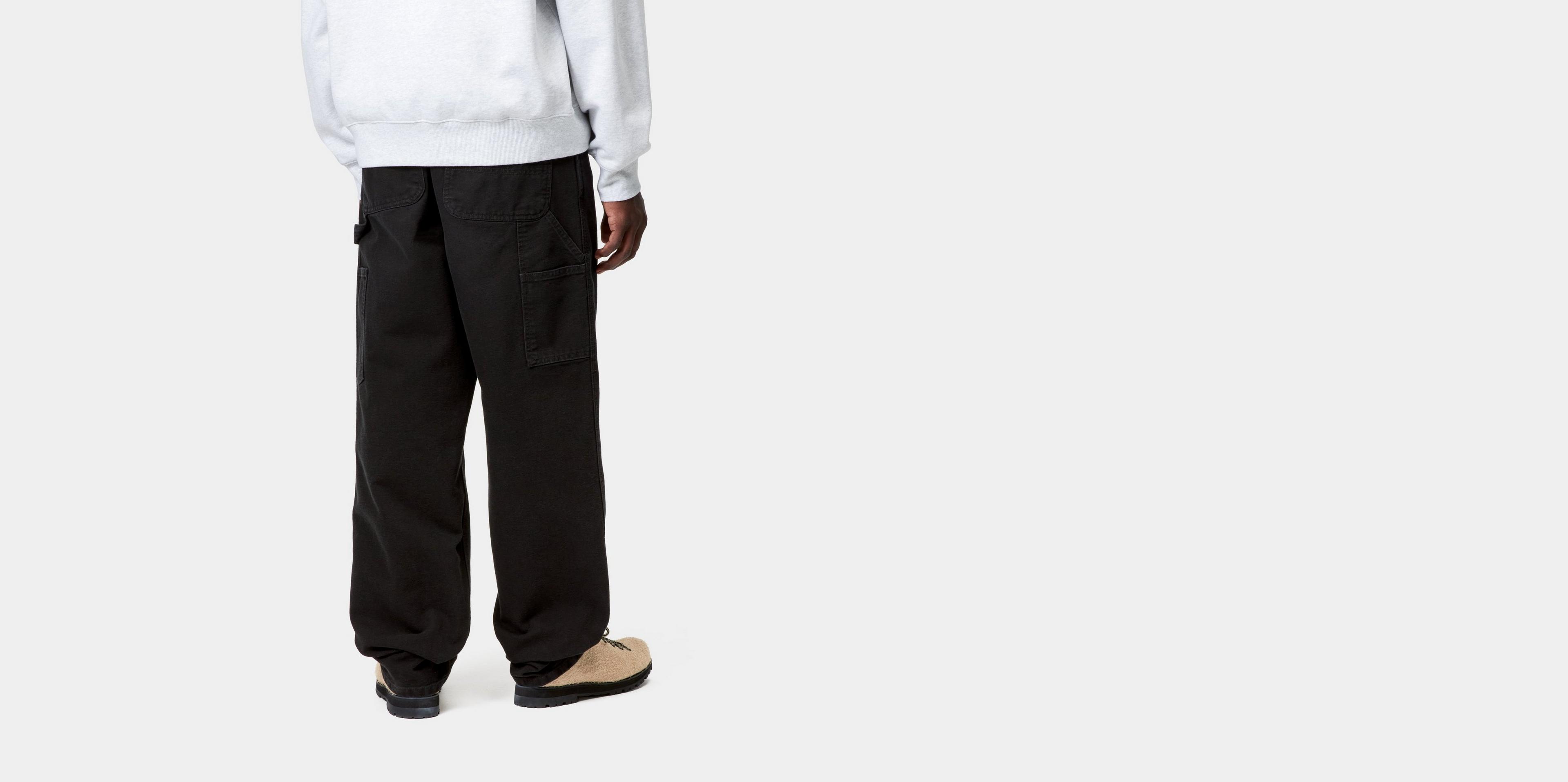 95’s Carhartt single knee painter pants Carhartt WIP Single Knee Pant - Black (Garment Dyed) | Route One