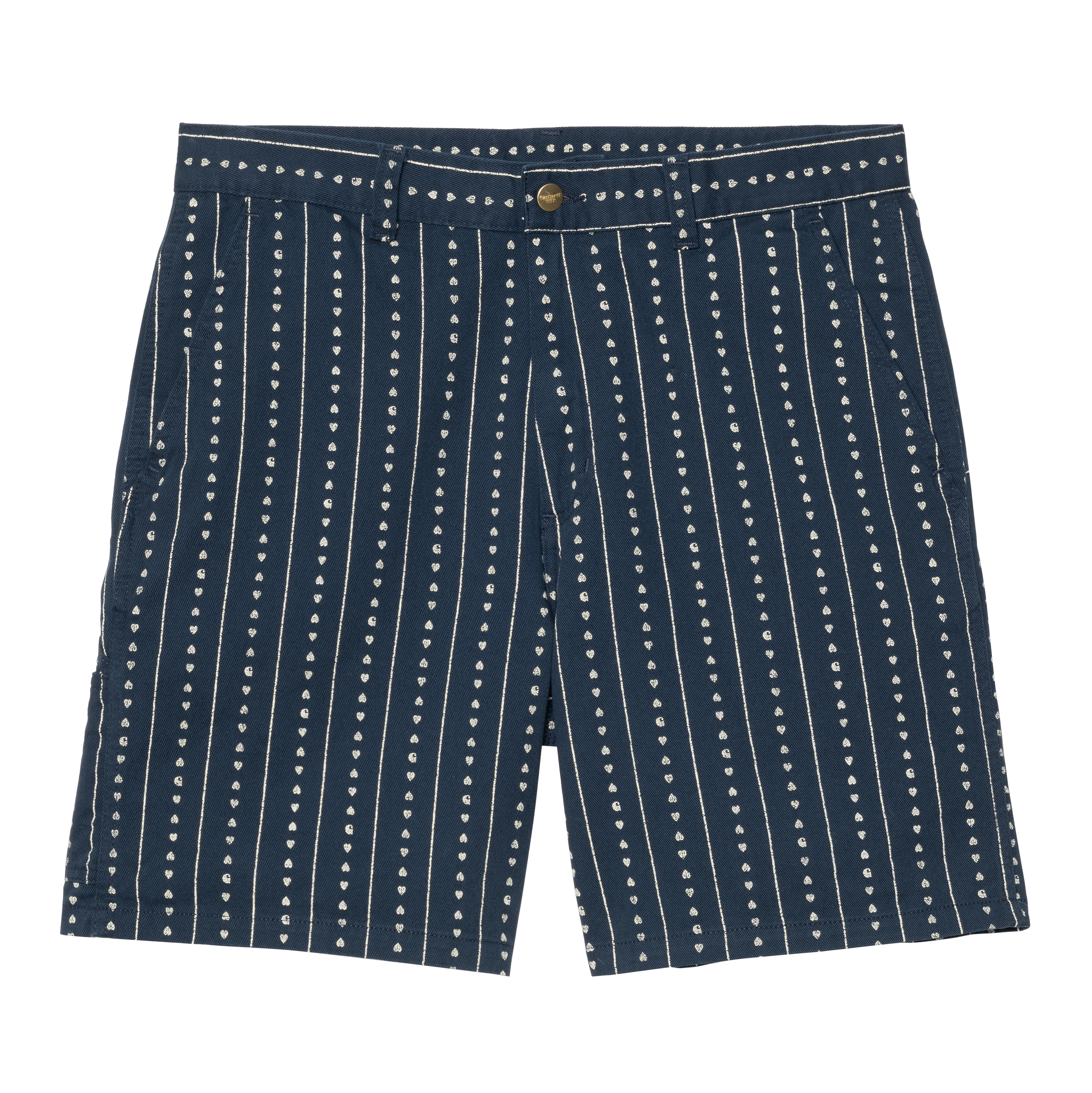 【ネイビー（40）】Striped Cotton Twill Carpenter Short Men's Legendary 100% Cotton Workwear Carpenter Short | Shorts