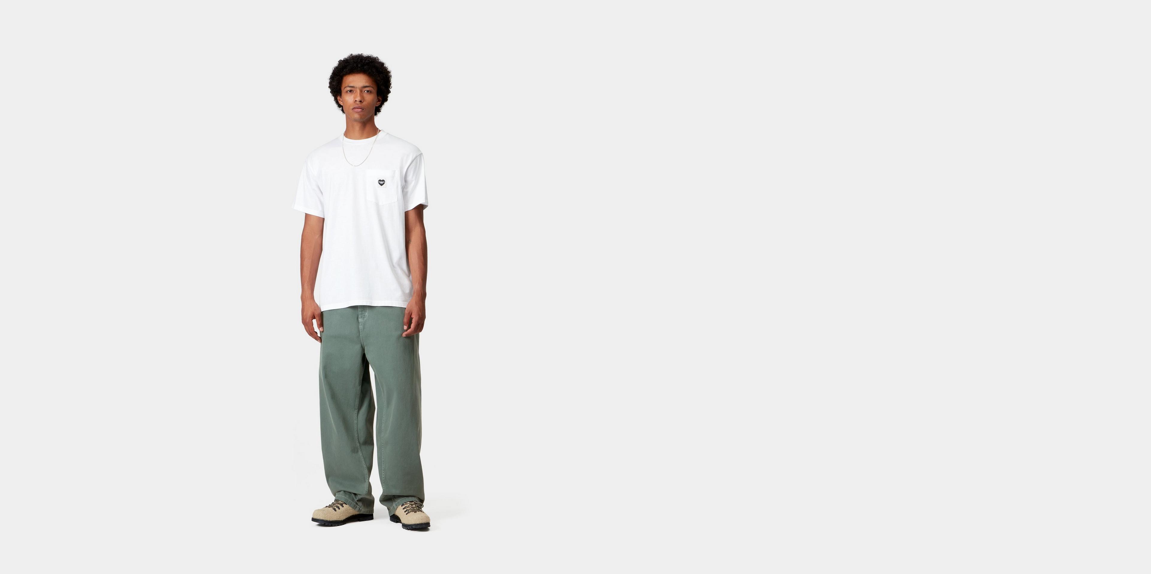 carhartt BRANDON PANT stone dyed Mサイズ Carhartt WIP Women's Brandon Pant - Twill | Silver Pine