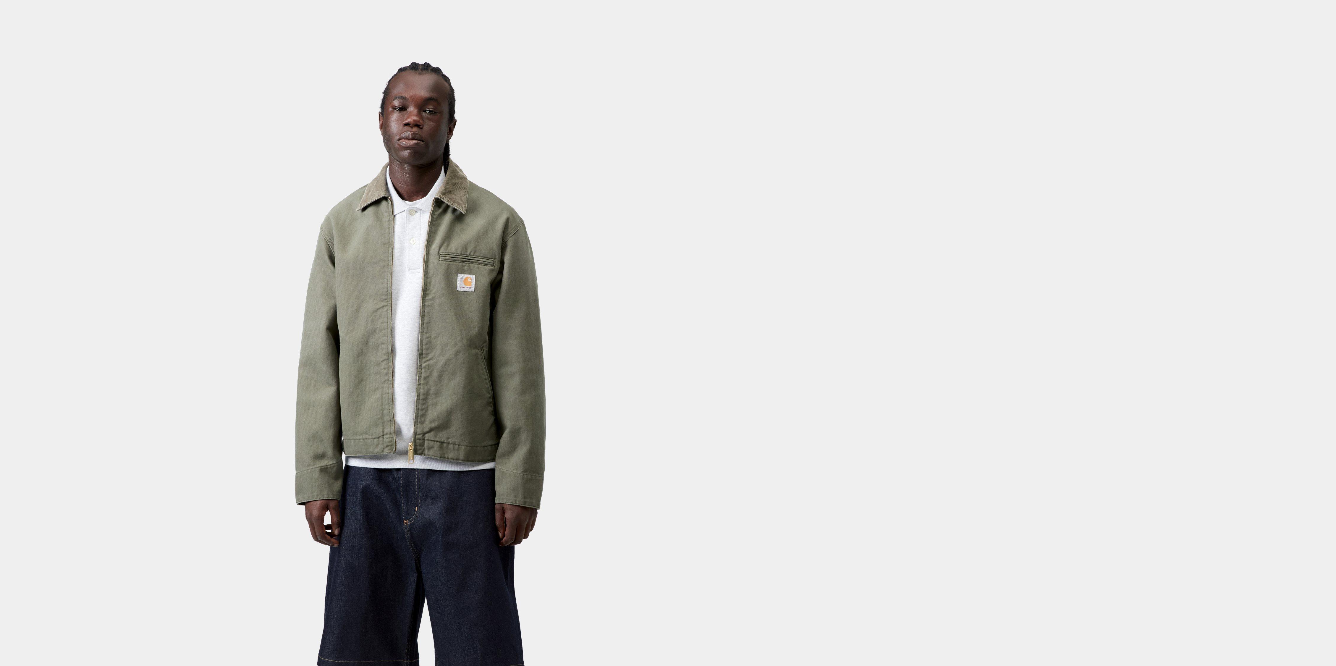 Carhartt WIP Detroit Jacket Leaf / Leaf stone canvas | green | S | Men