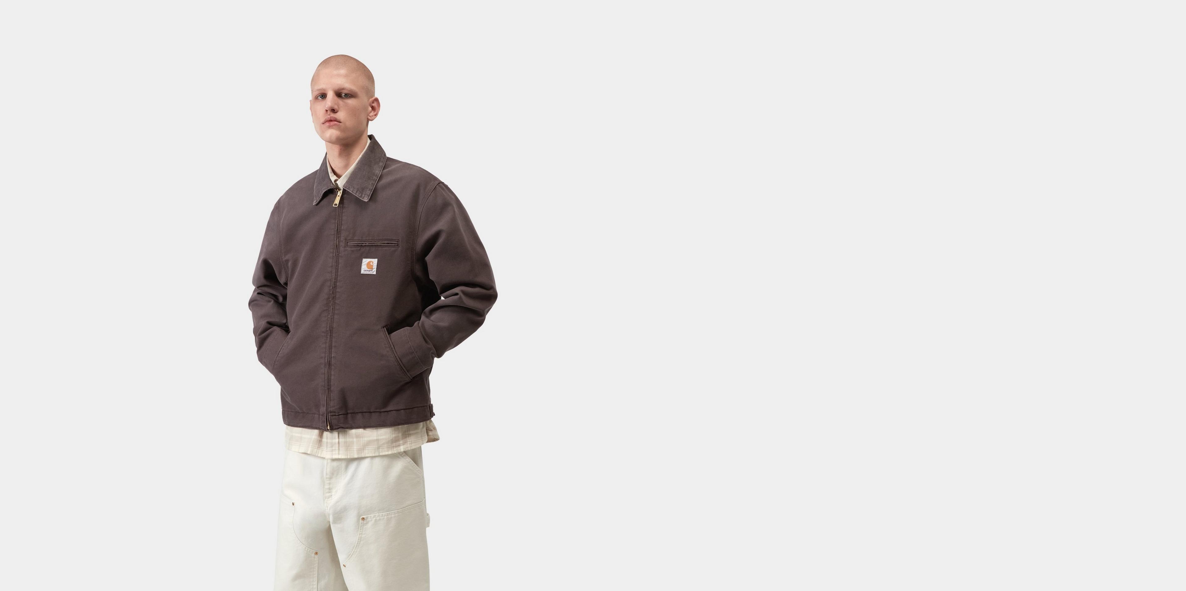 つ*ん様 Carhartt wip DetroitJacket ブラウン Mサイ Carhartt WIP Detroit Jacket, Shale / Shale | Official Online Store