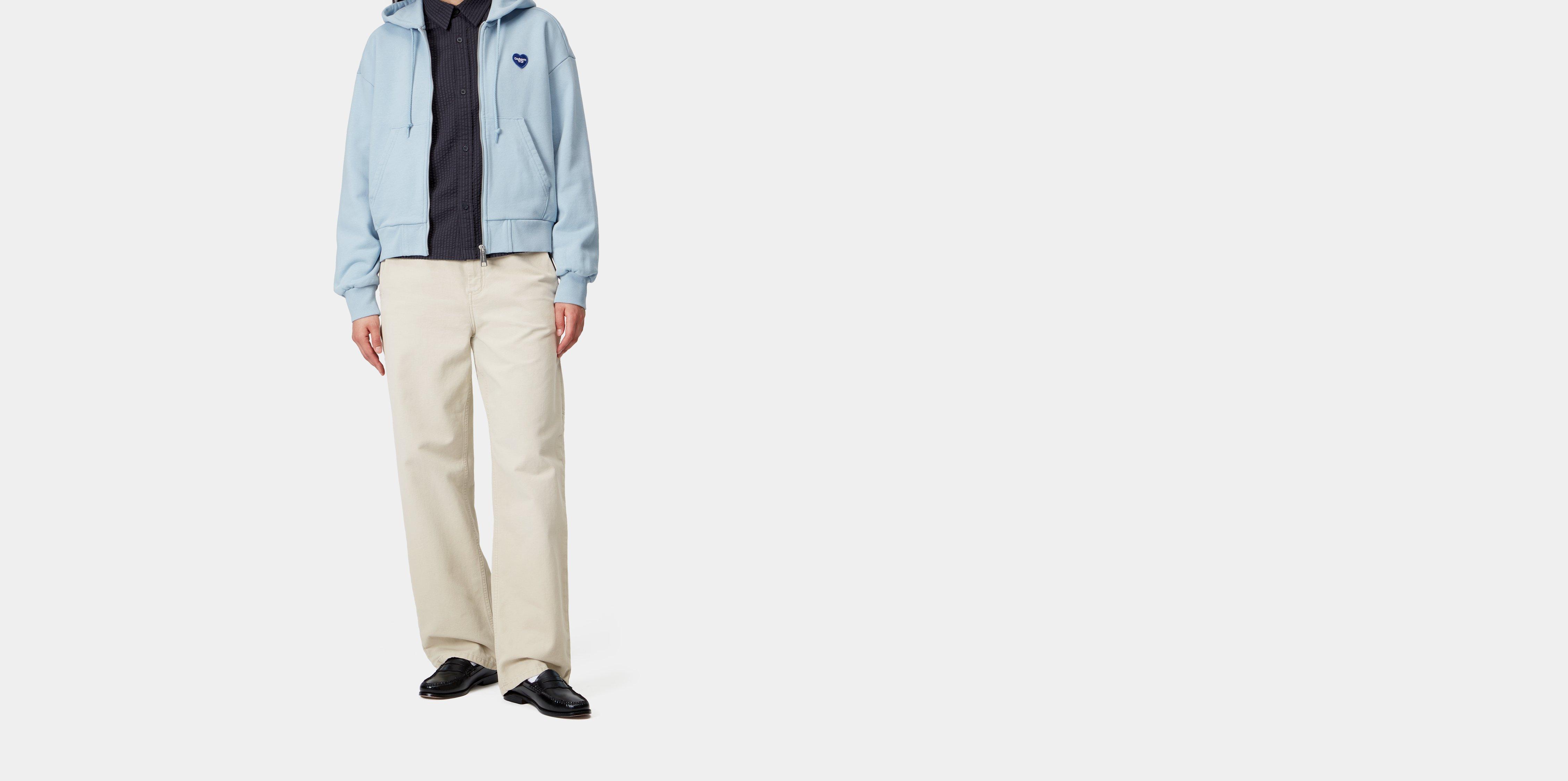 Carhartt WIP W' Pierce Pant Straight Fleur De Sel stone canvas | beige | 24 | Women