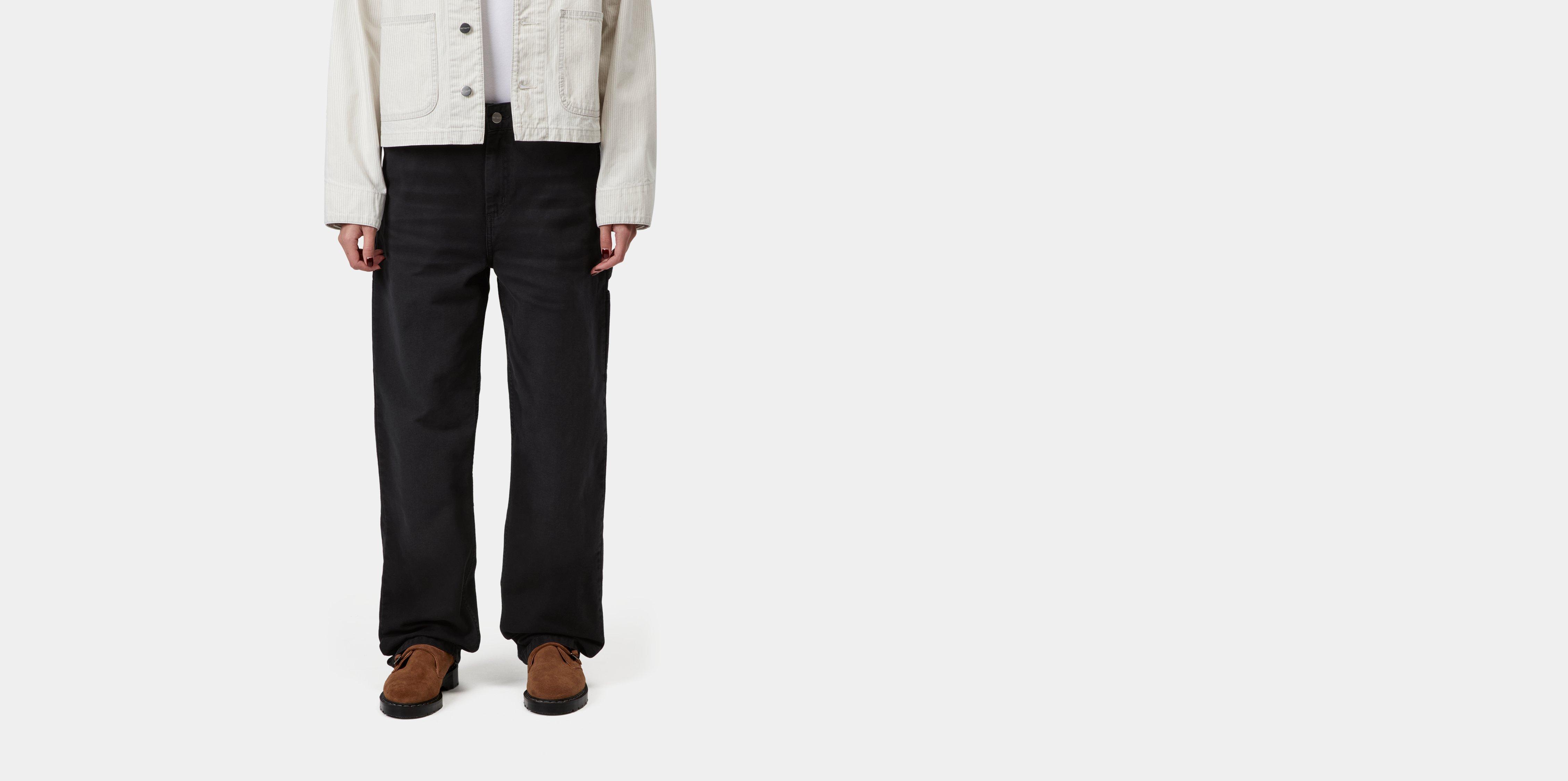 Carhartt WIP W' Pierce Pant Straight Black stone canvas | 28 | Women