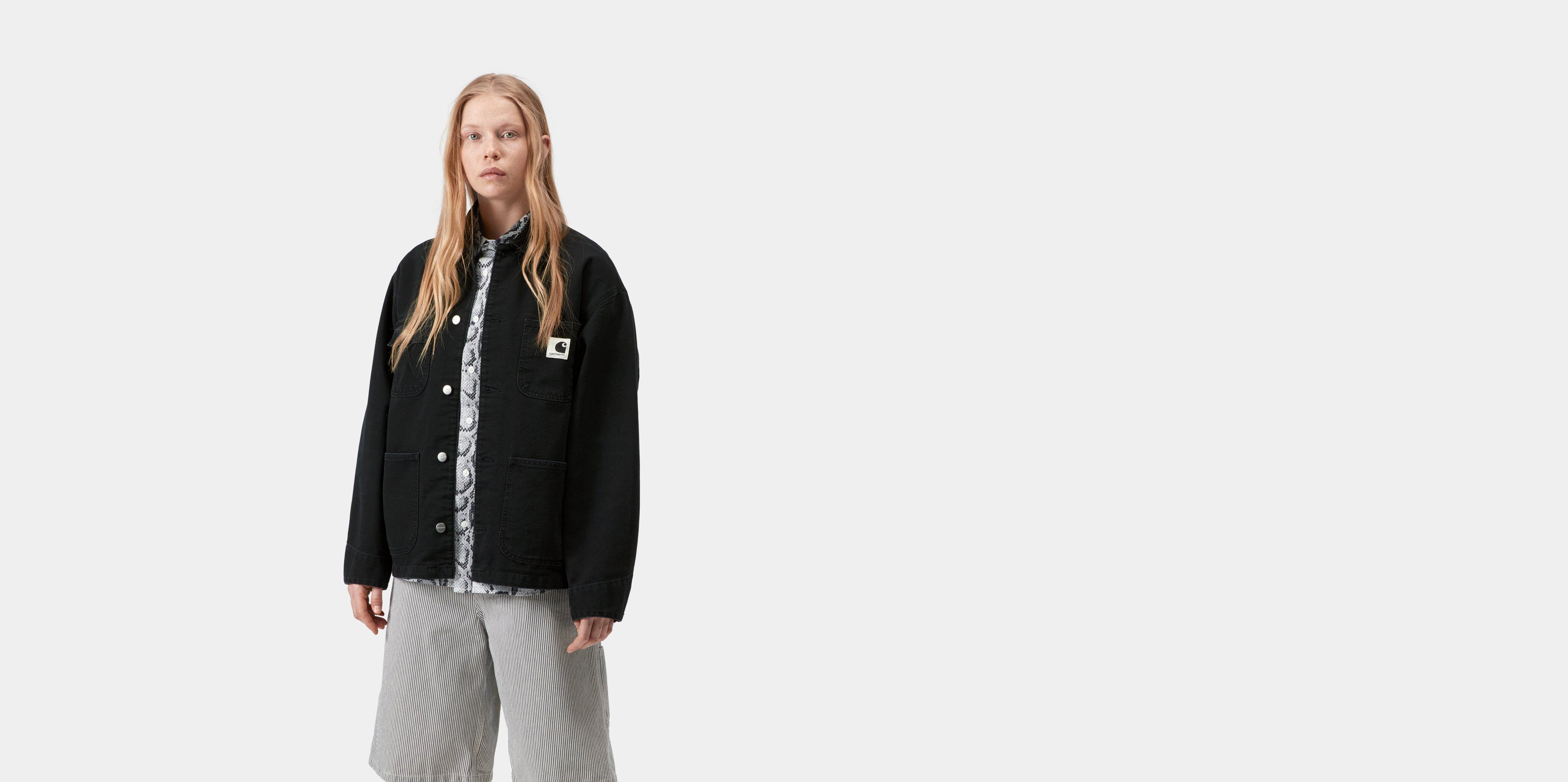 Carhartt WIP W' OG Michigan Coat Black / Black stone canvas | XS | Women