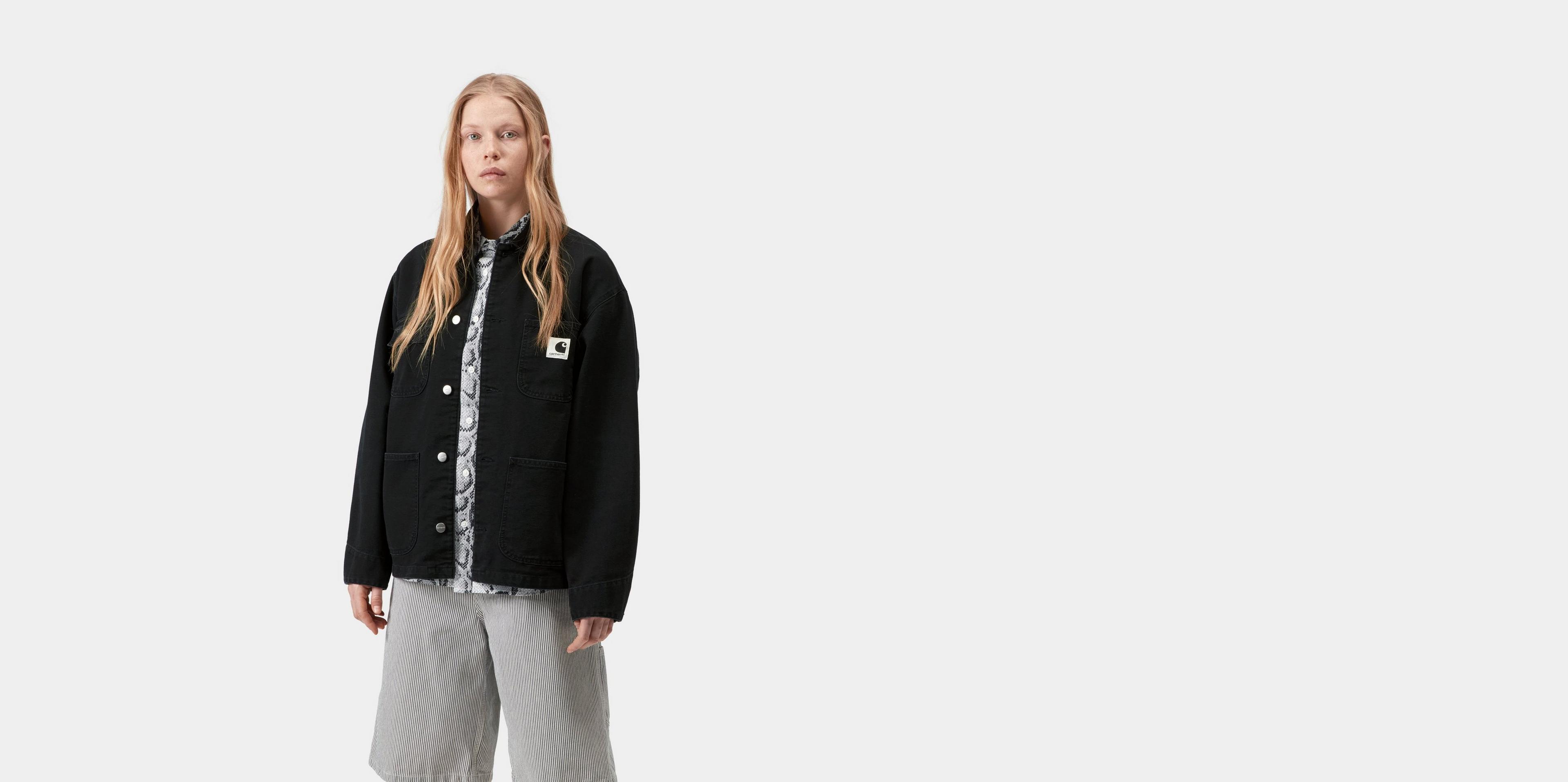 Carhartt WIP Women's OG Michigan Coat, Black / Black | Official