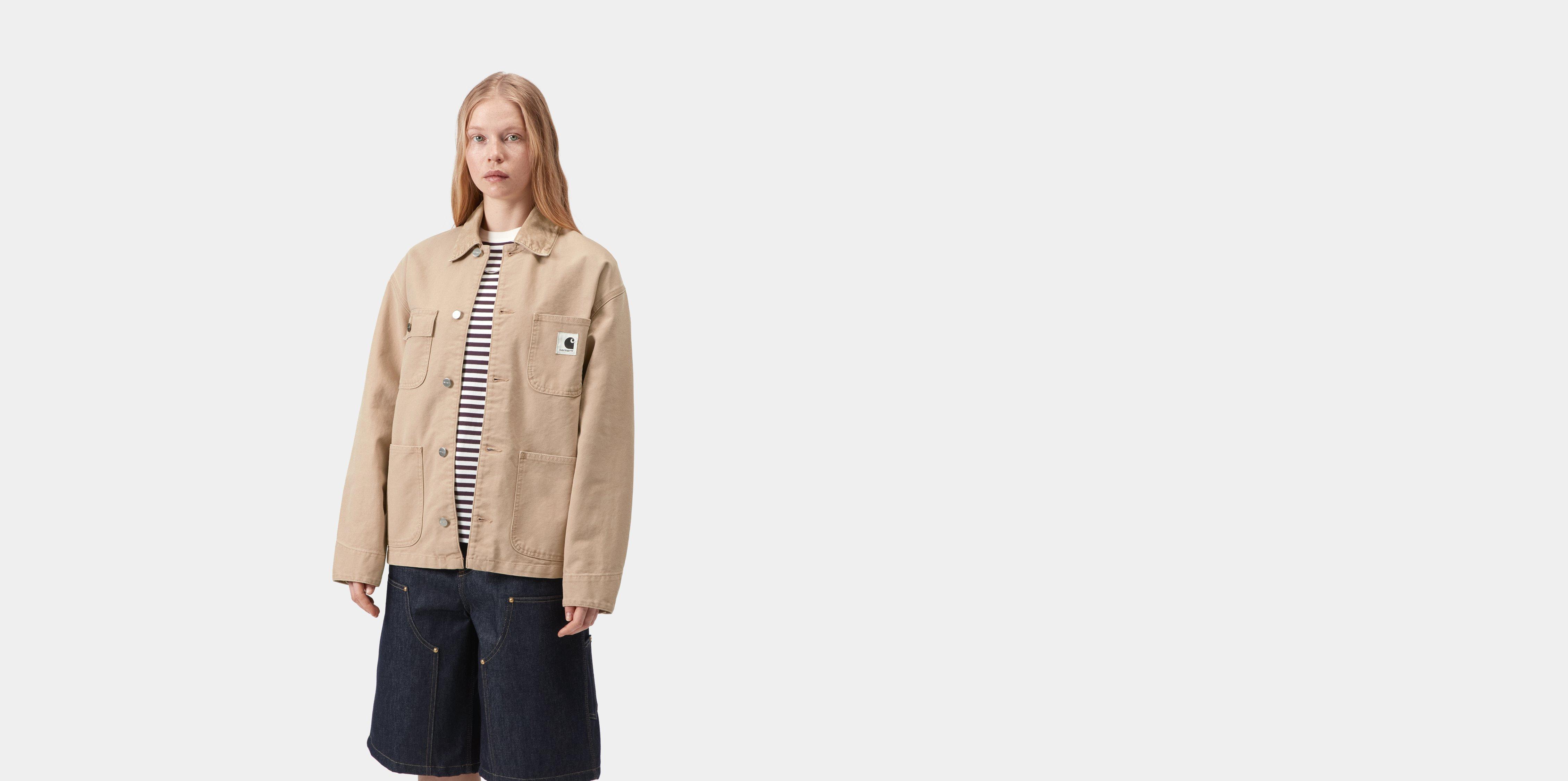 Carhartt WIP W' OG Michigan Coat Dusty H Brown / Dusty H Brown stone canvas | M | Women