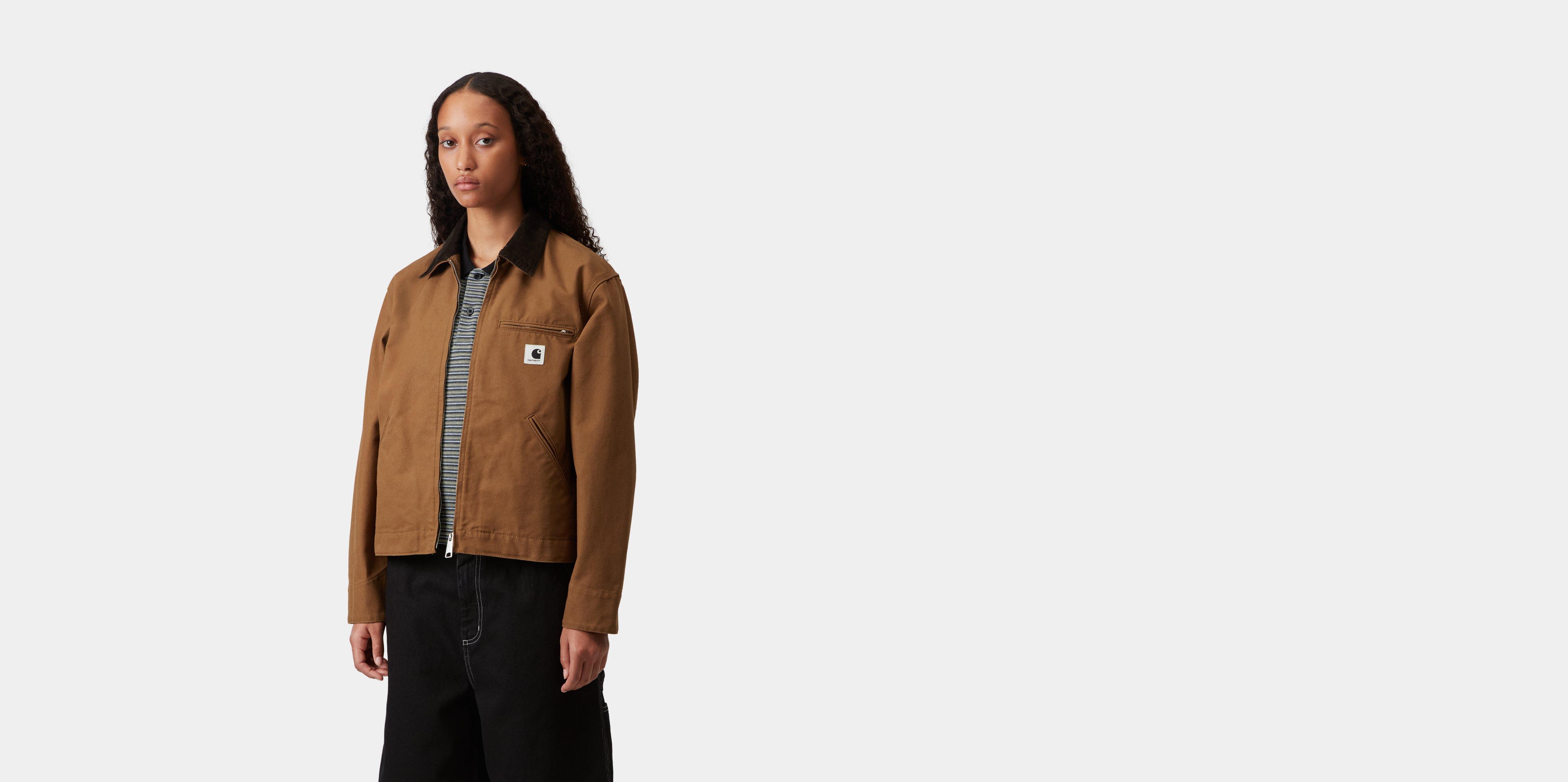 Carhartt WIP W' OG Detroit Jacket Hamilton Brown / Tobacco rinsed | L | Women