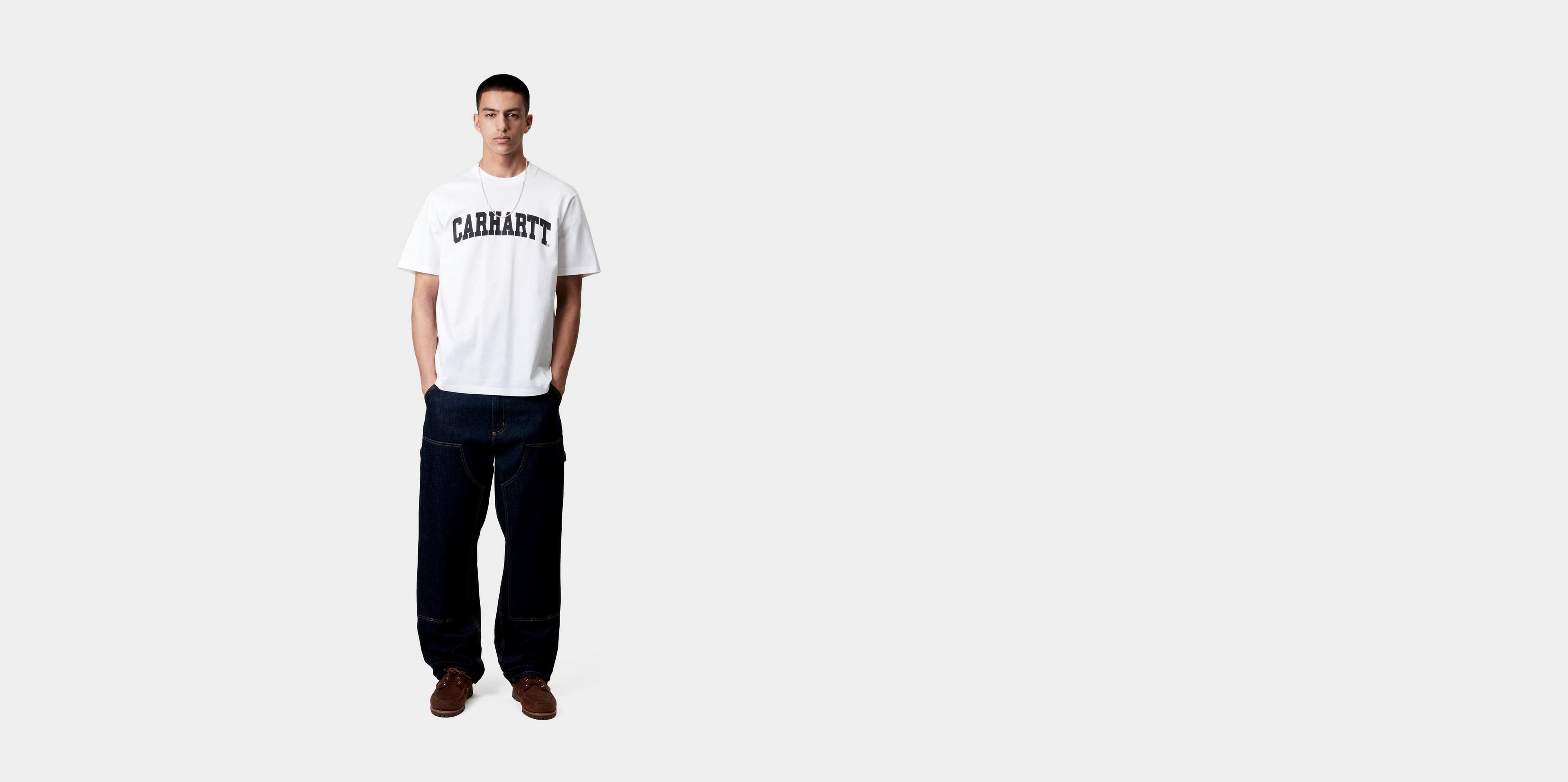Carhartt WIP S/S University T-Shirt, White / Black