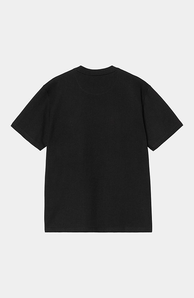 ★Carhartt★ SS University Short Sleeve T-Shirt Black I03485 Carhartt WIP S/S University T-Shirt, Black / White