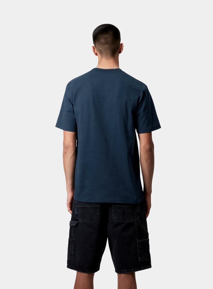 Tシャツ・カットソー CARHARTT WIP Bermuda Shorts Carhartt WIP S/S University T-Shirt, Ink / White | Official