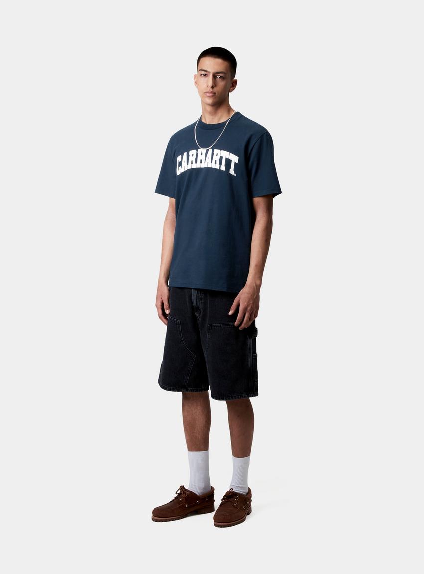Tシャツ・カットソー CARHARTT WIP Bermuda Shorts Carhartt WIP S/S University T-Shirt, Ink / White | Official