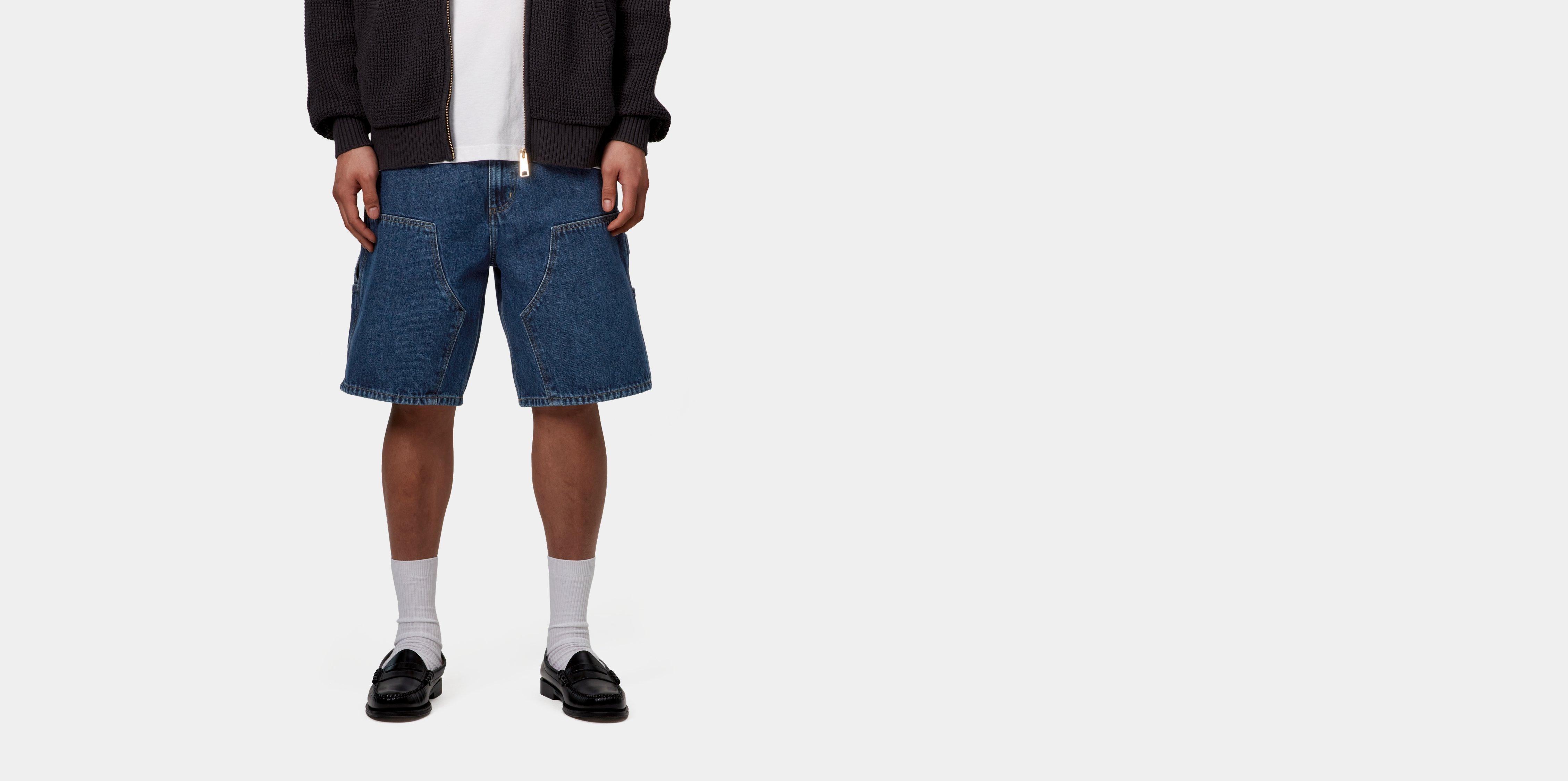 Carhartt WIP Double Knee Short Blue stone washed | 32 | Men