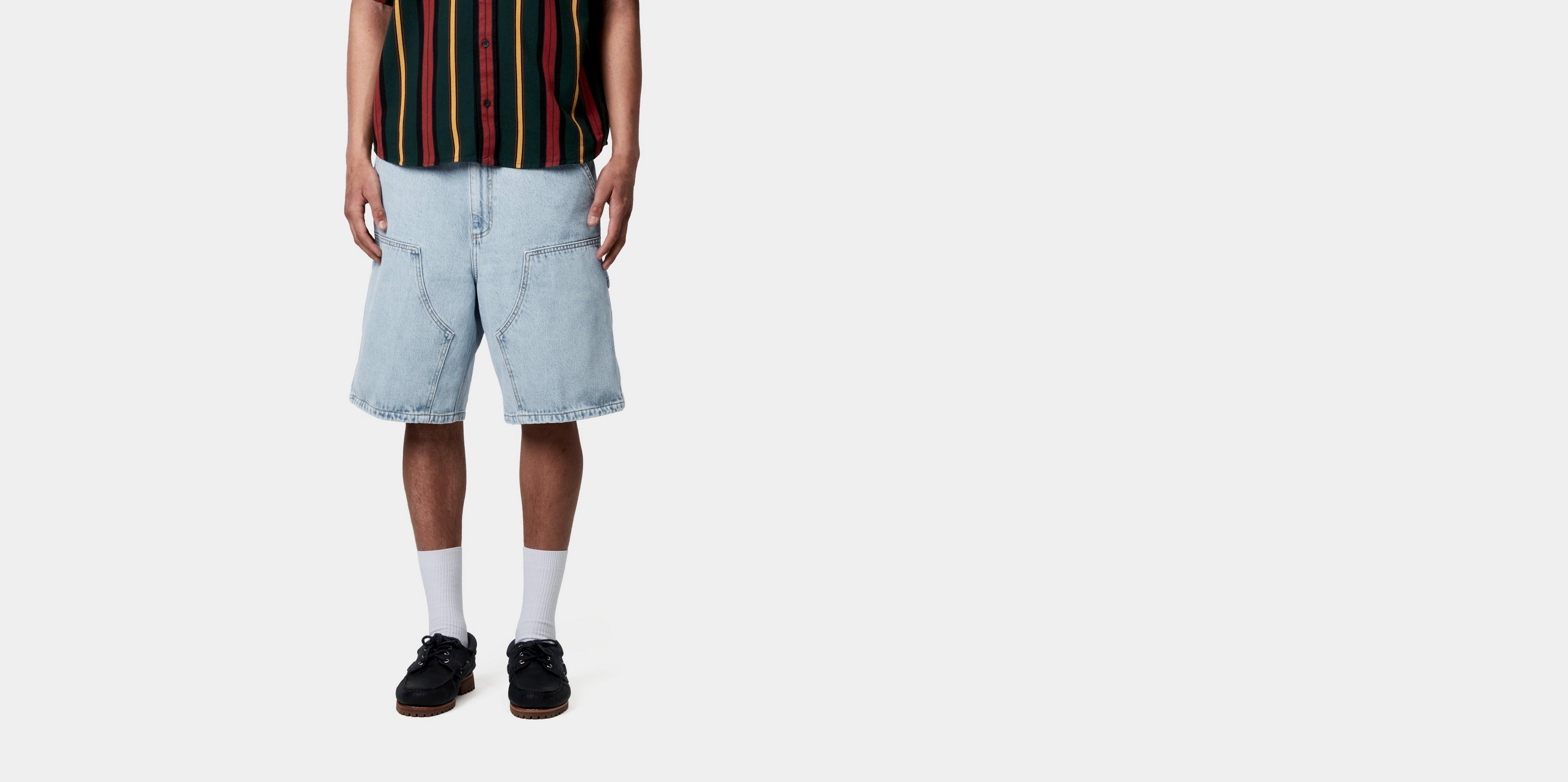 Carhartt WIP Double Knee Short, Blue | Official Online Store
