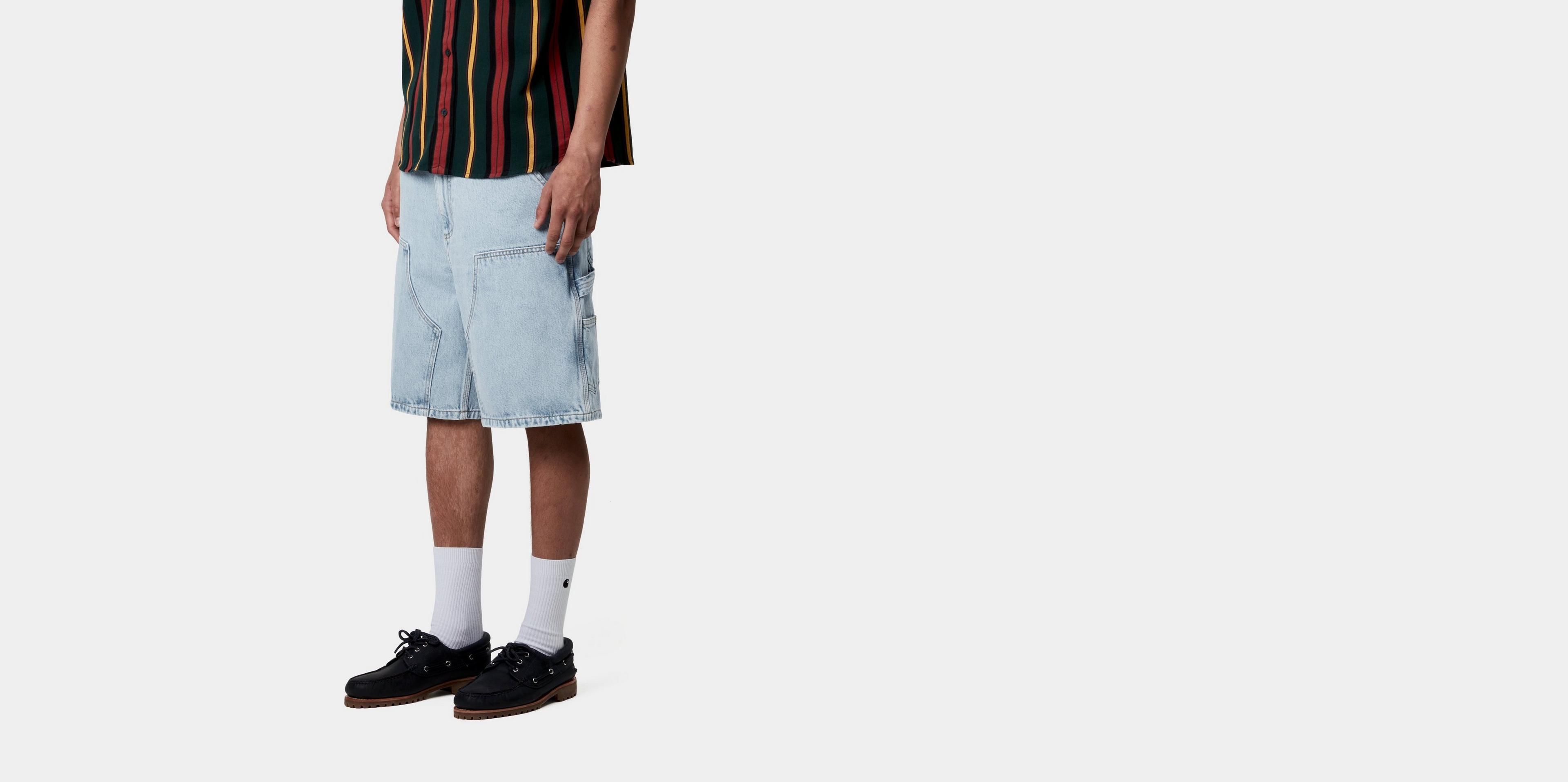 Carhartt WIP Double Knee Short, Blue | Official Online Store