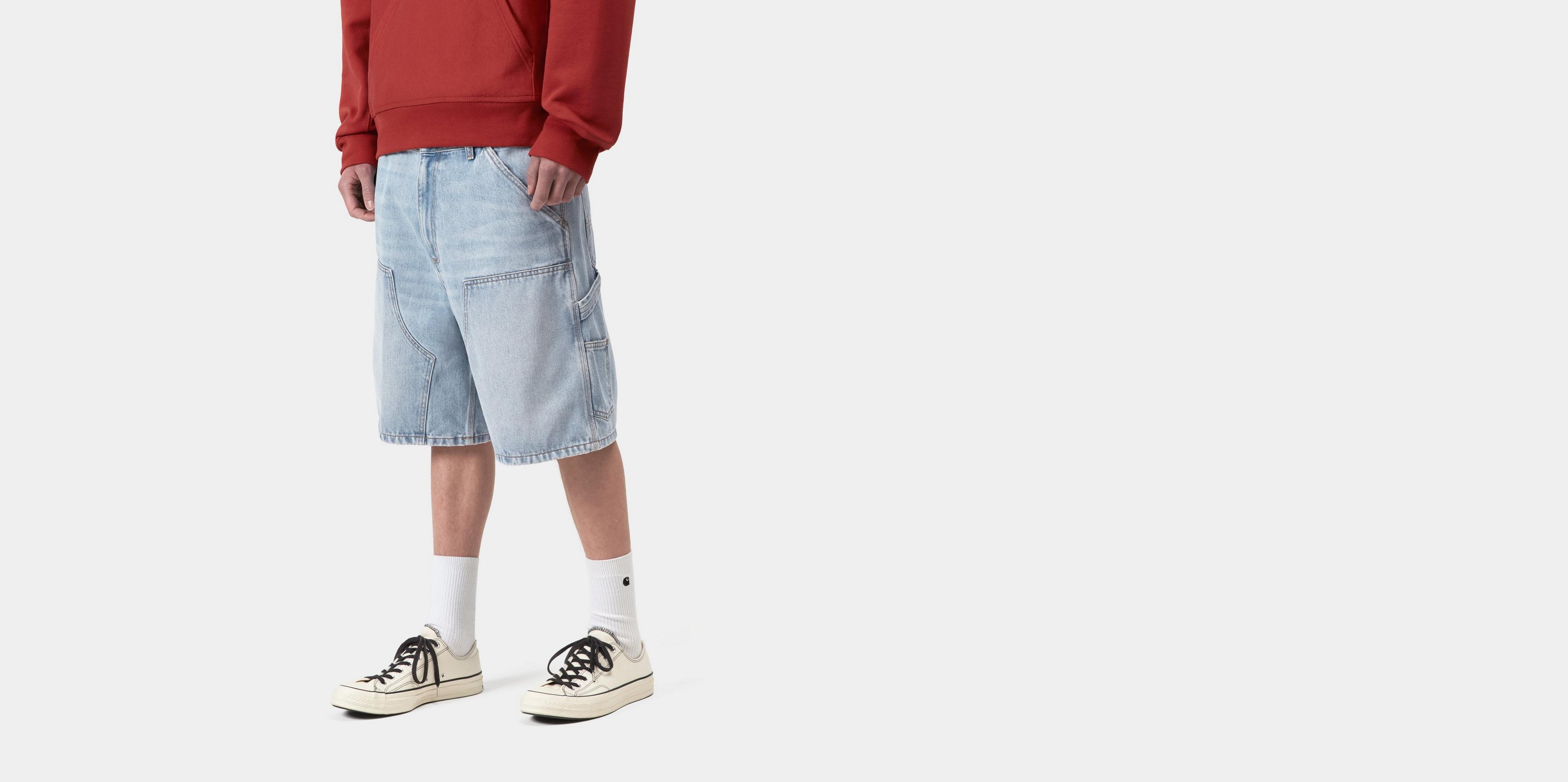 Carhartt WIP Double Knee Short, Blue | Official Online Store