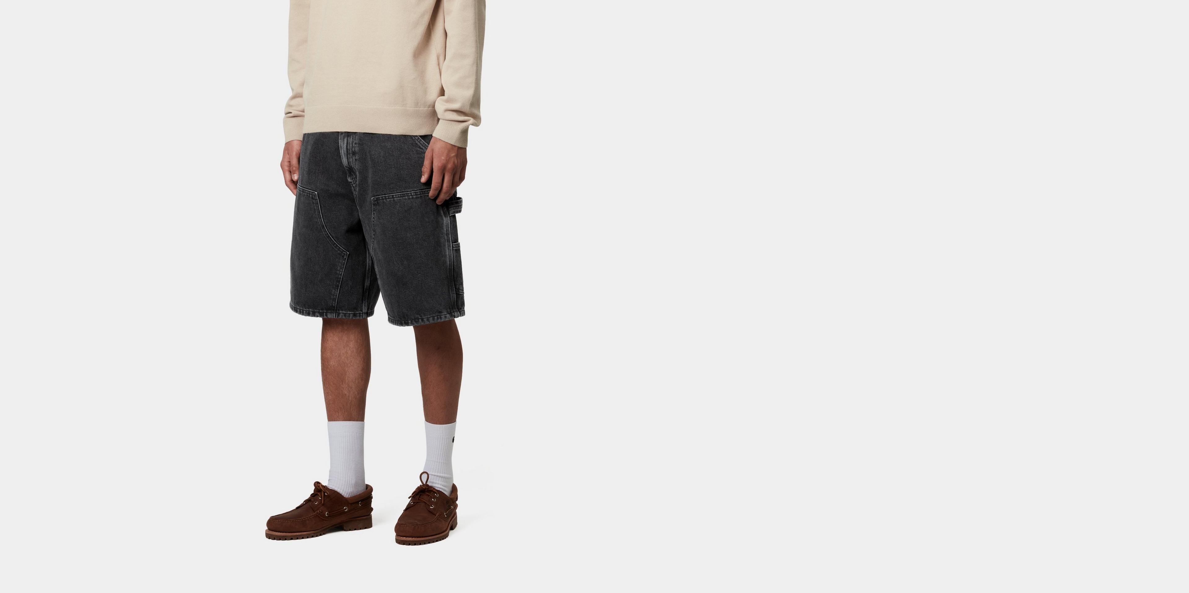 Carhartt WIP Double Knee Short, Black | Official Online Store
