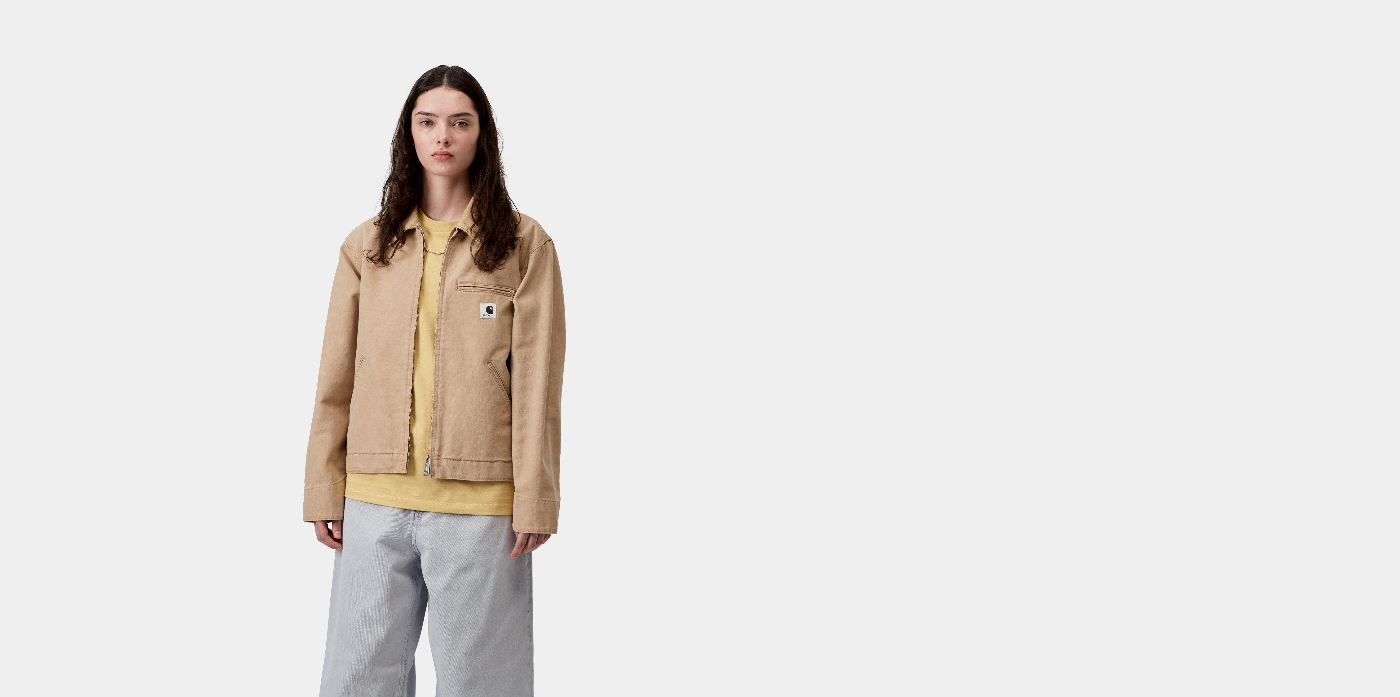 Carhartt WIP W' OG Detroit Jacket Dusty H Brown / Dusty H Brown stone canvas | S | Women