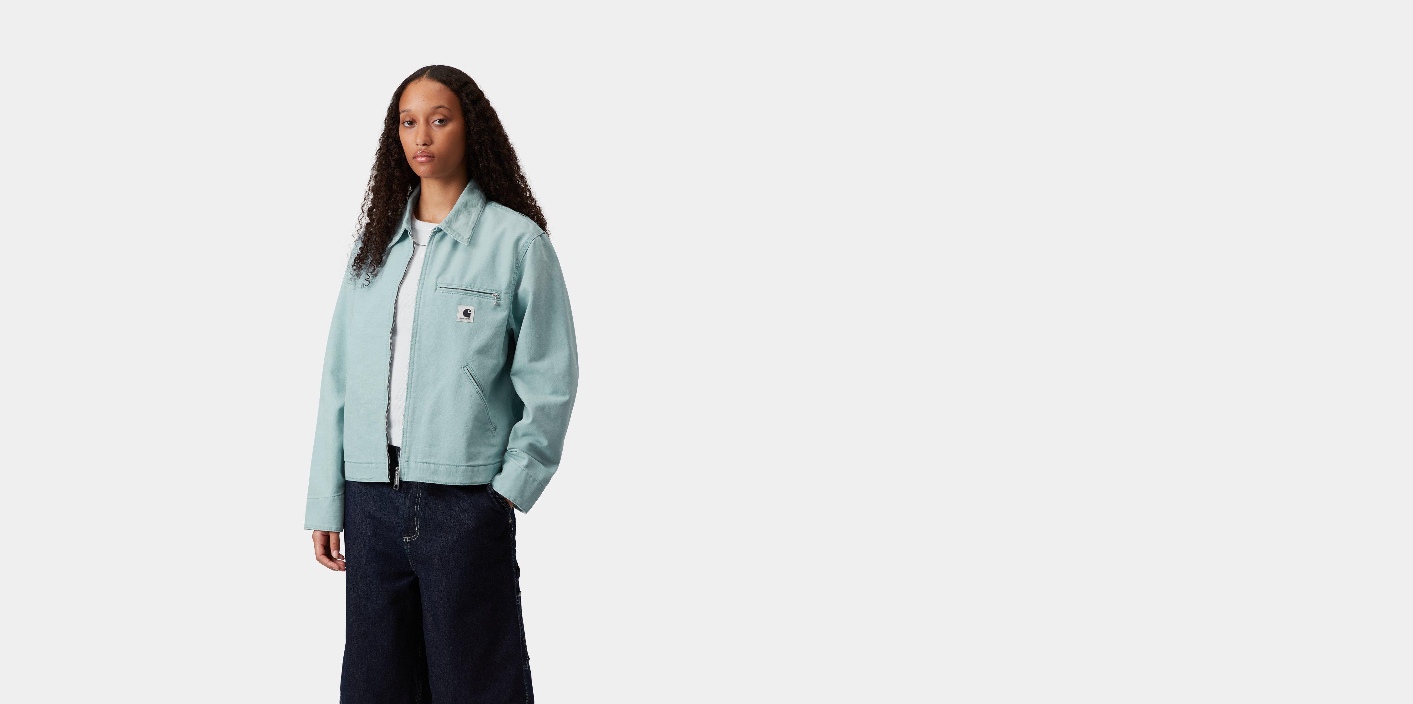 Carhartt WIP W' OG Detroit Jacket Tourmaline / Tourmaline stone canvas | blue | M | Women