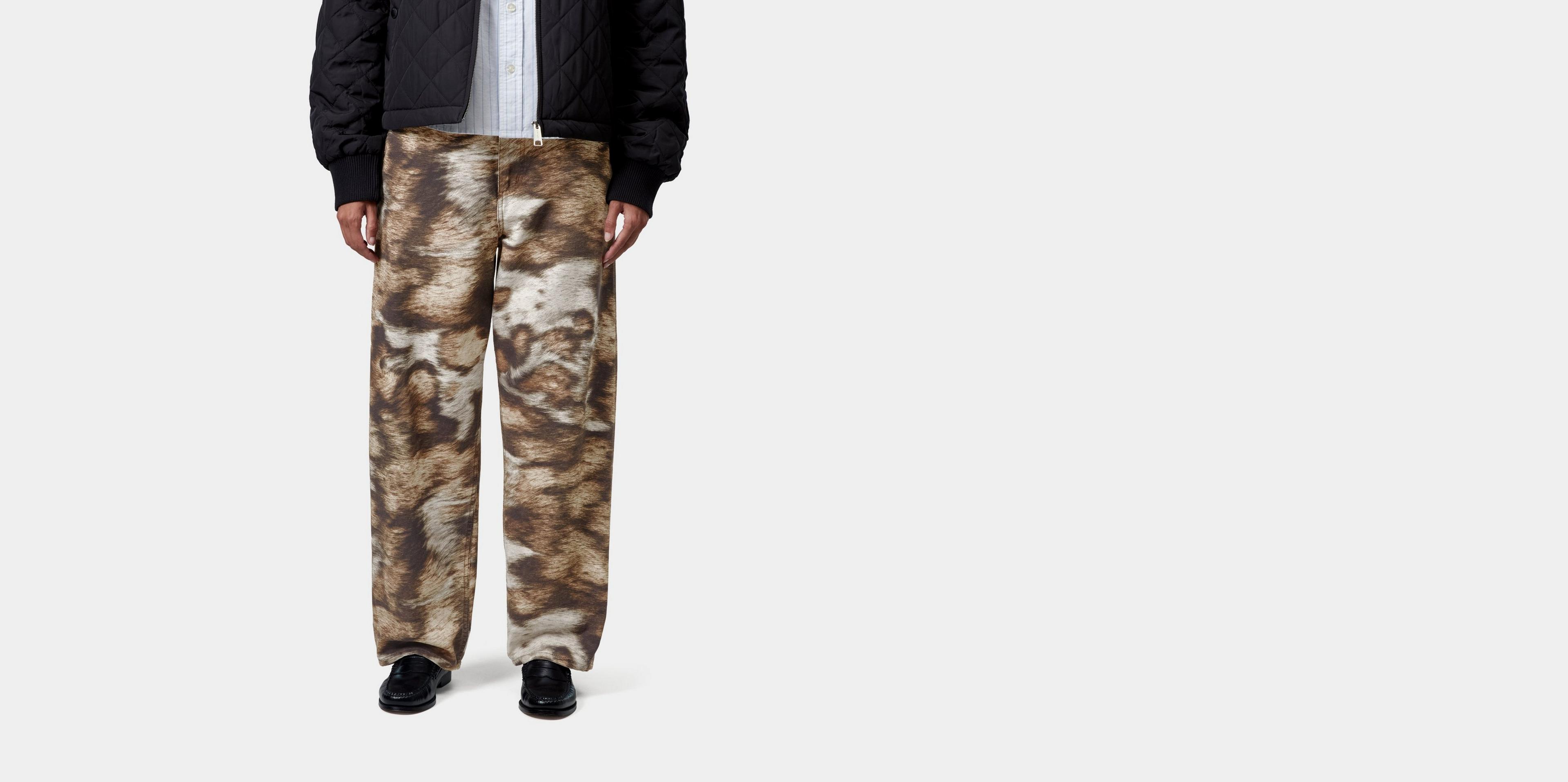 Carhartt WIP Women's Brandon Single Knee Pant, Wild Dog Print