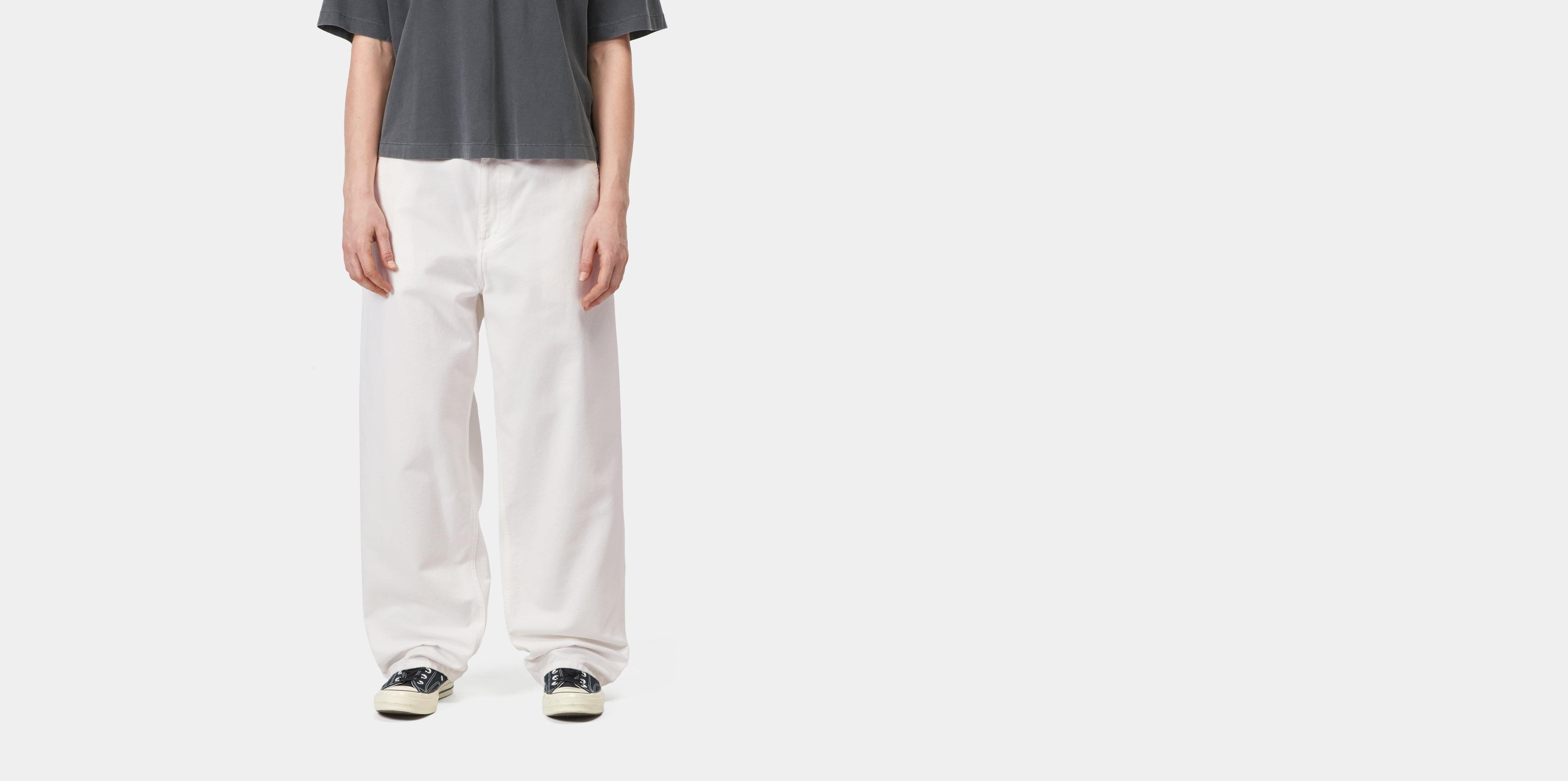 Carhartt WIP W' Brandon Single Knee Pant Wax rinsed | white | S | Women