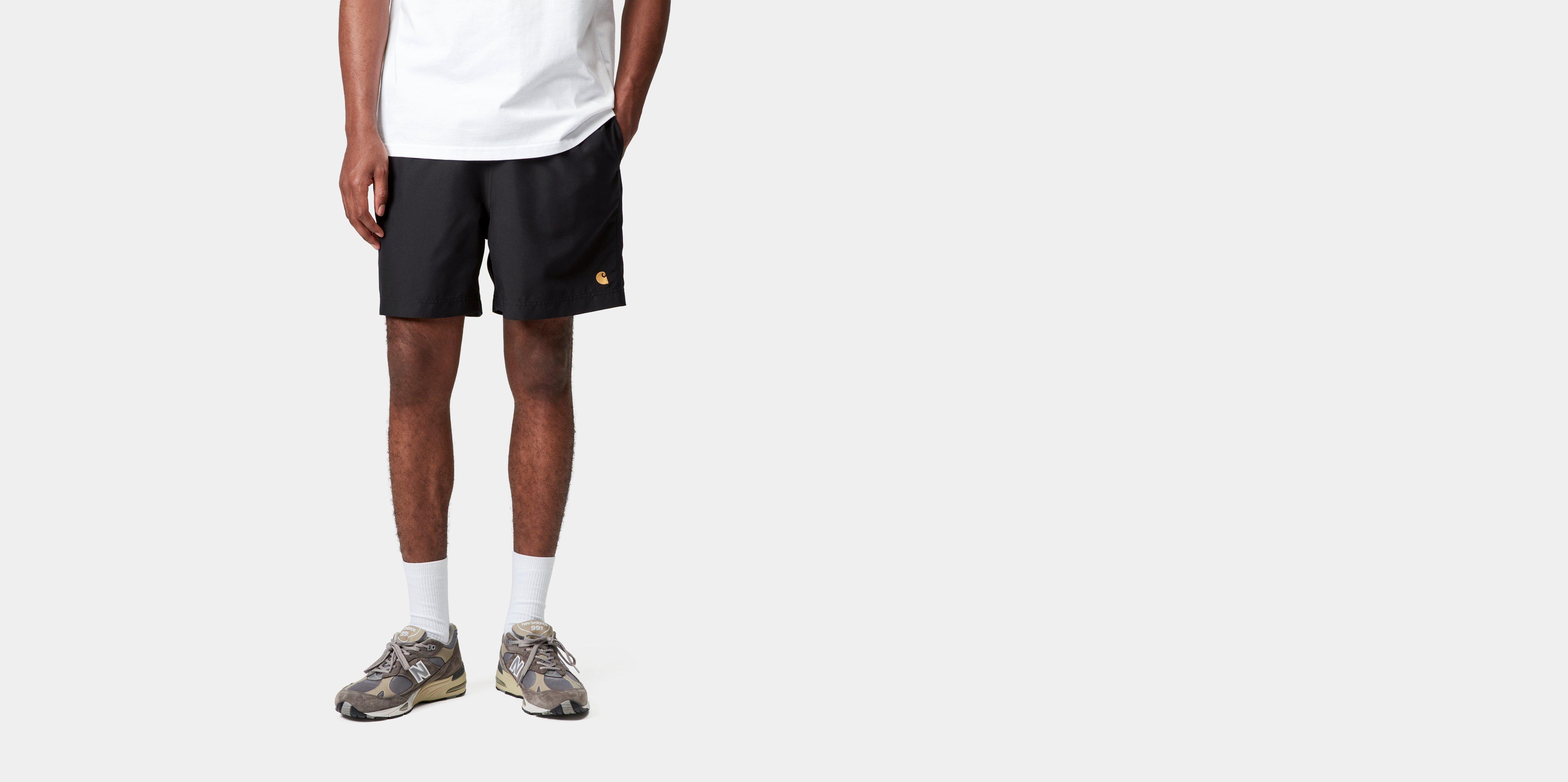 Carhartt WIP Chase Swim Trunks in Black