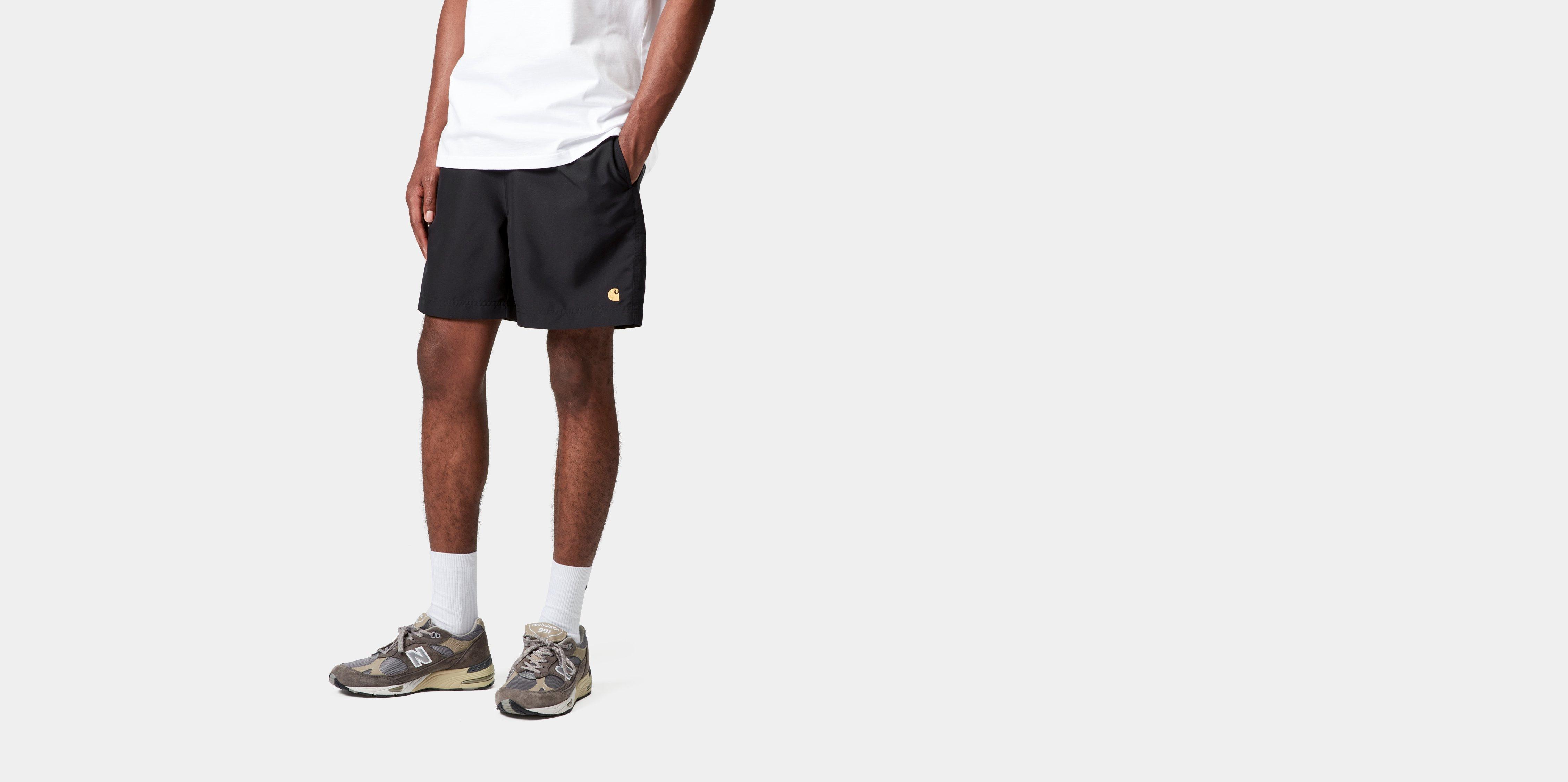 Carhartt WIP Chase Swim Trunks in Black