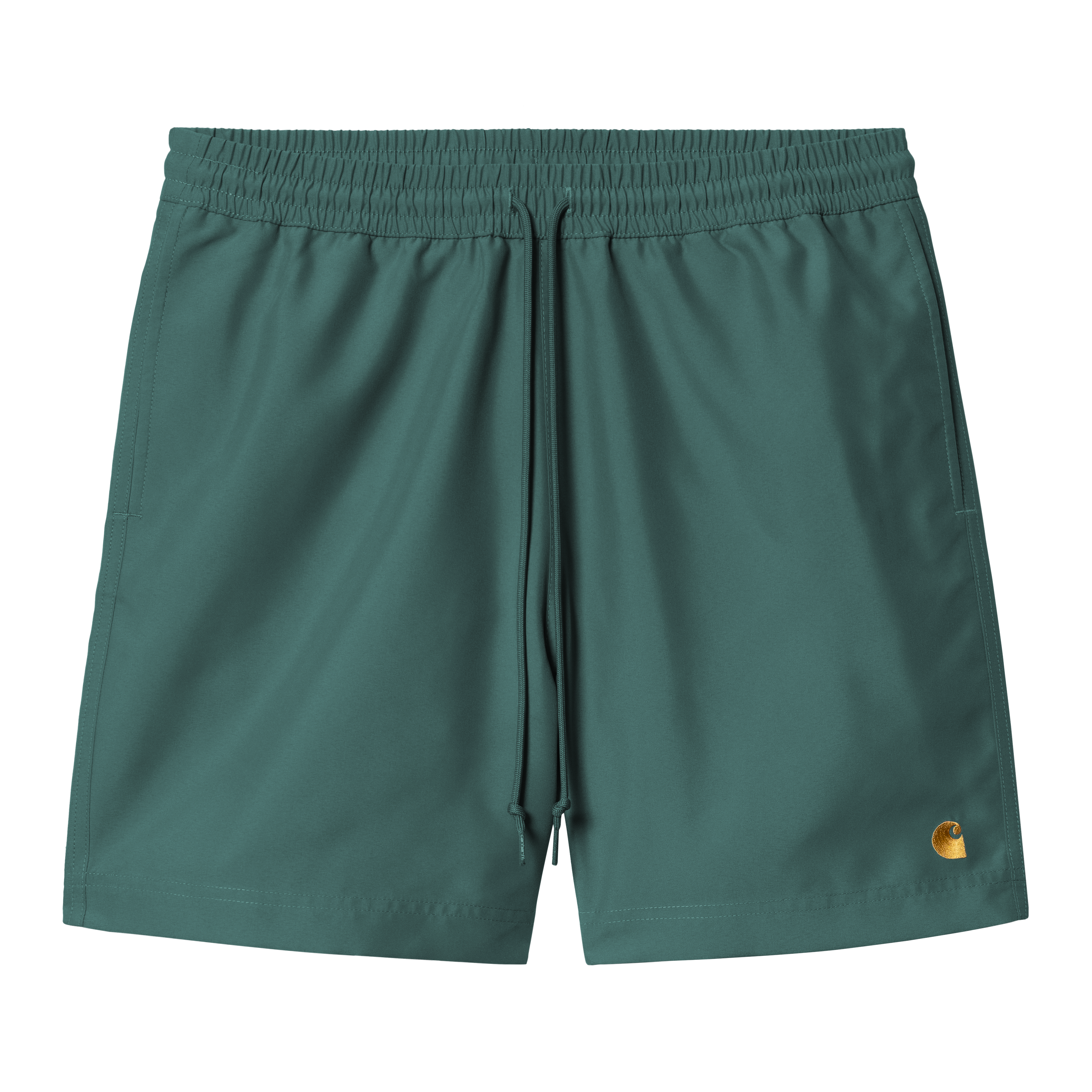 Carhartt WIP Chase Swim Trunks, Rainforest / Gold | Official