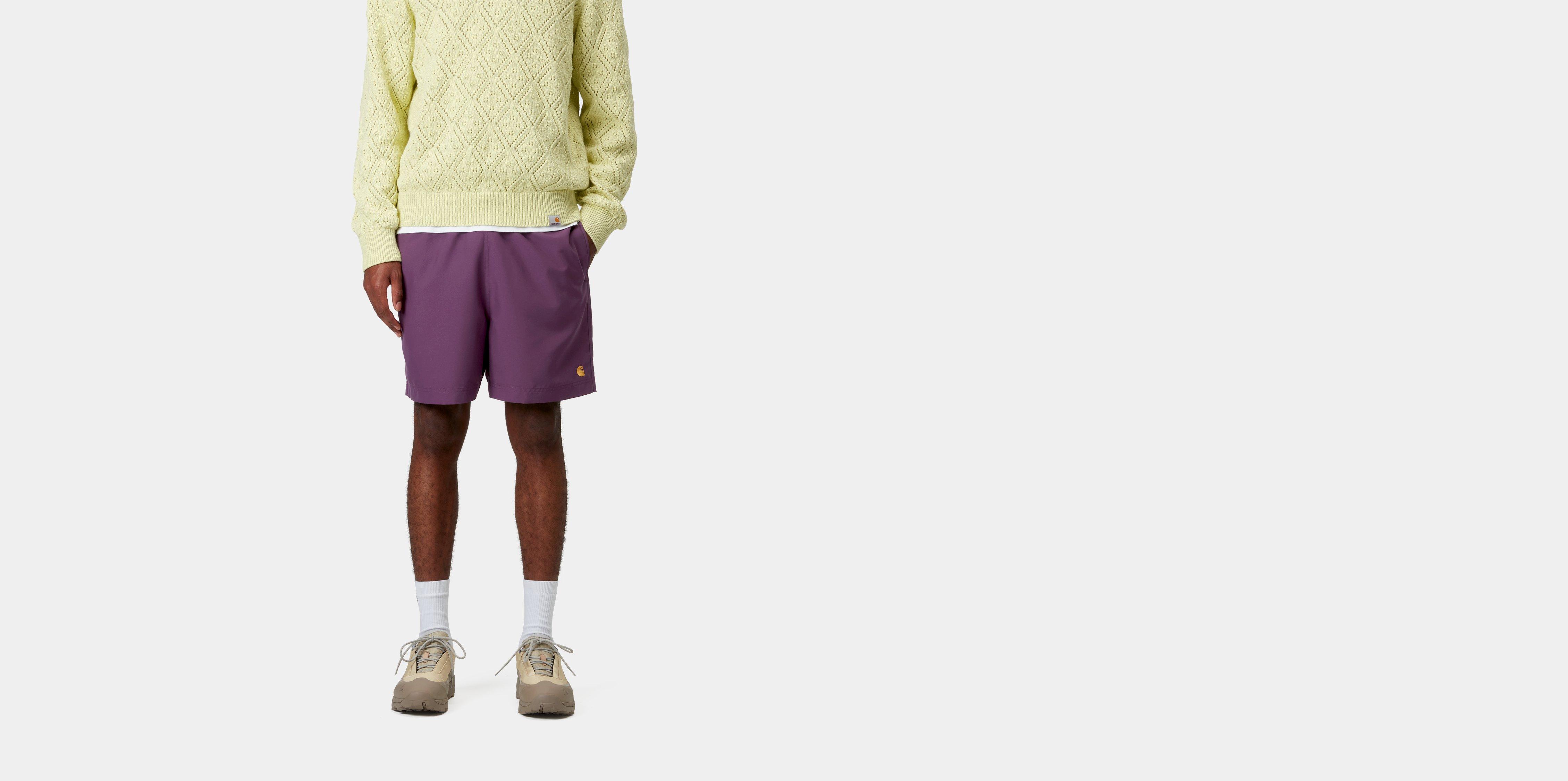 Carhartt WIP Chase Swim Trunks Huckleberry / Gold | purple | XS | Men