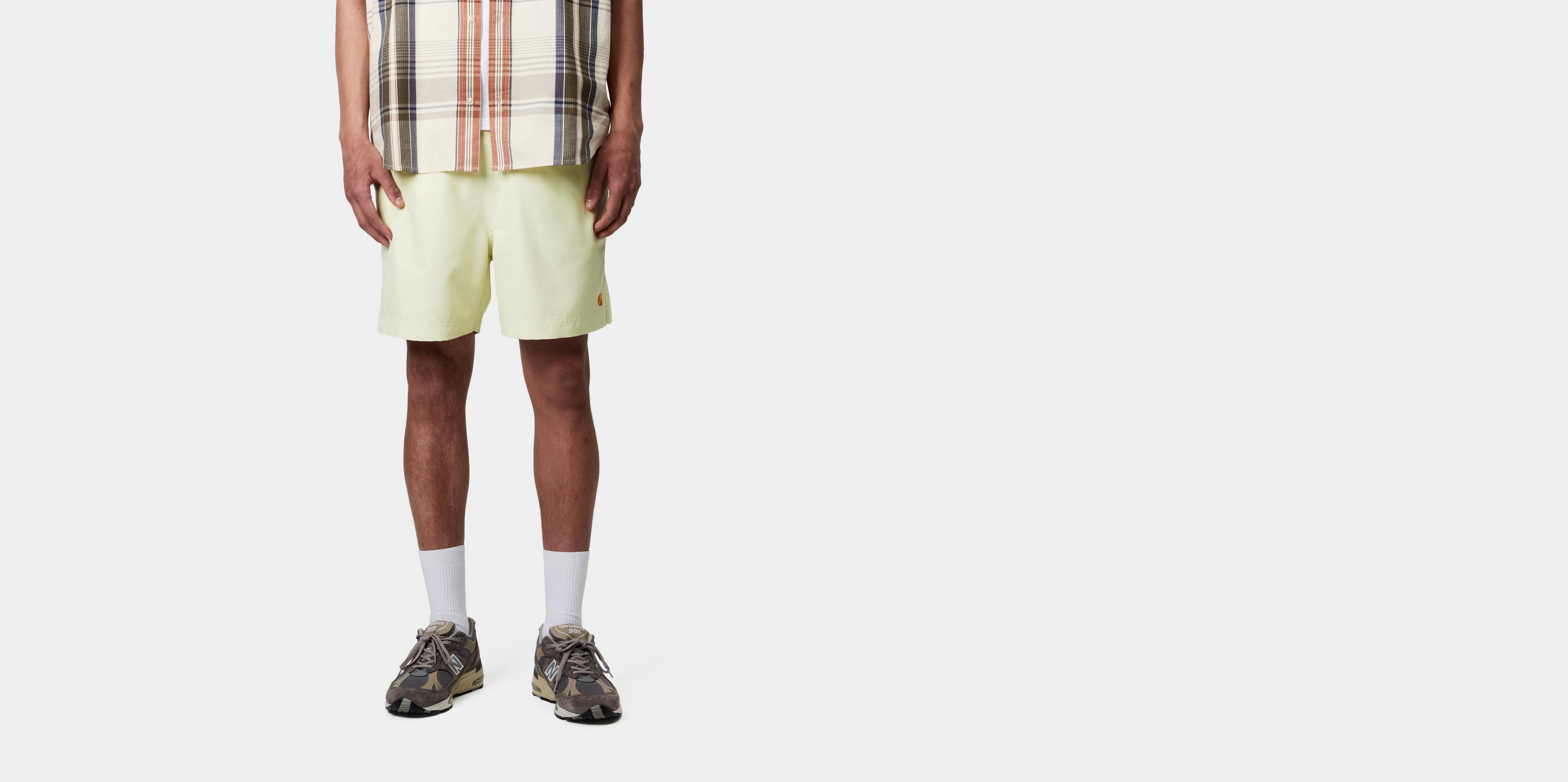 Carhartt WIP Chase Swim Trunks, Air Green / Gold | Official Online