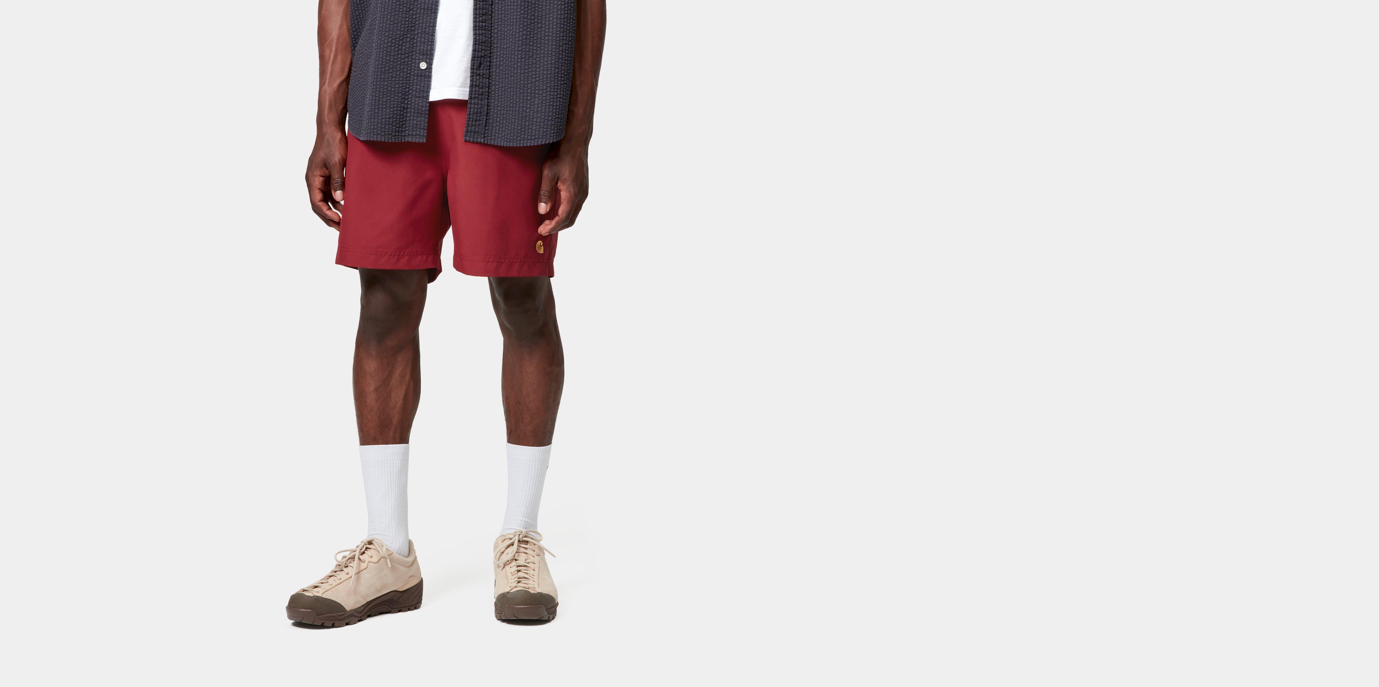 Carhartt WIP Chase Swim Trunks in Red