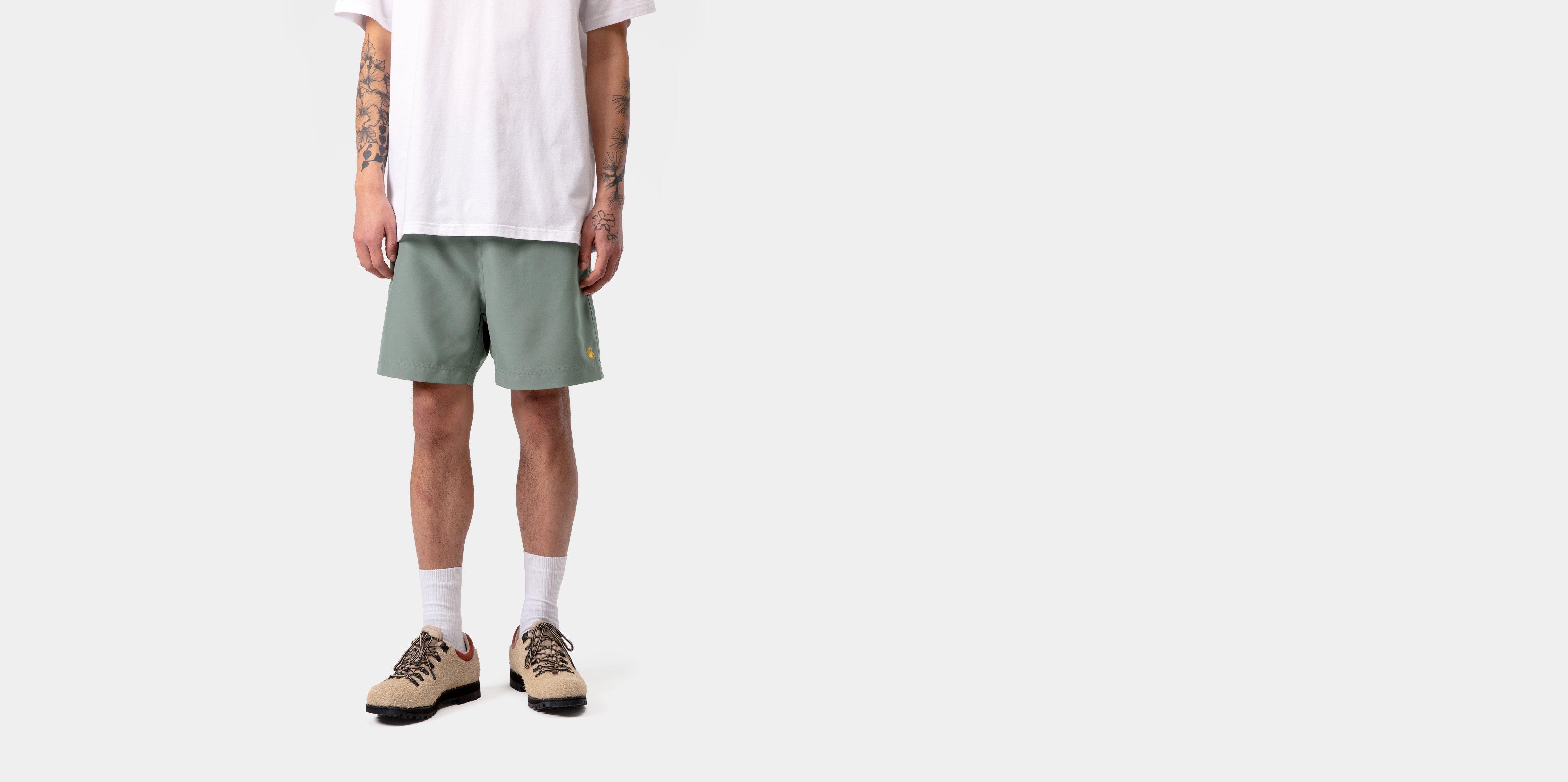 Carhartt WIP Chase Swim Trunks Velvet Green / Gold | XXL | Men