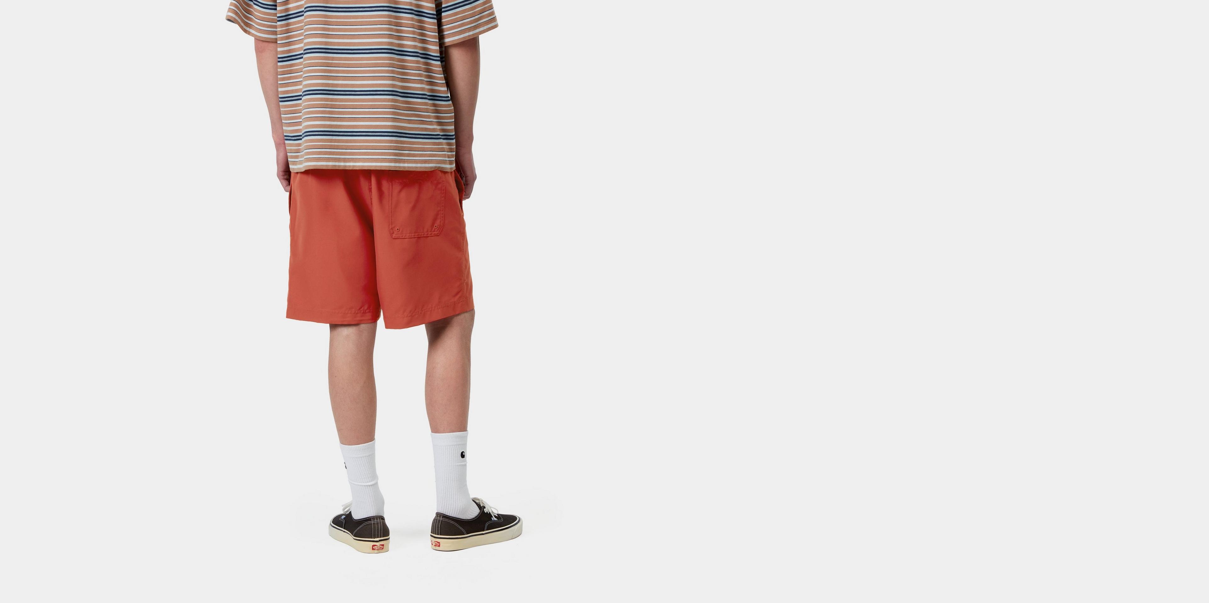 Carhartt WIP Chase Swim Trunks, Oxide Red / Gold | Boutique en