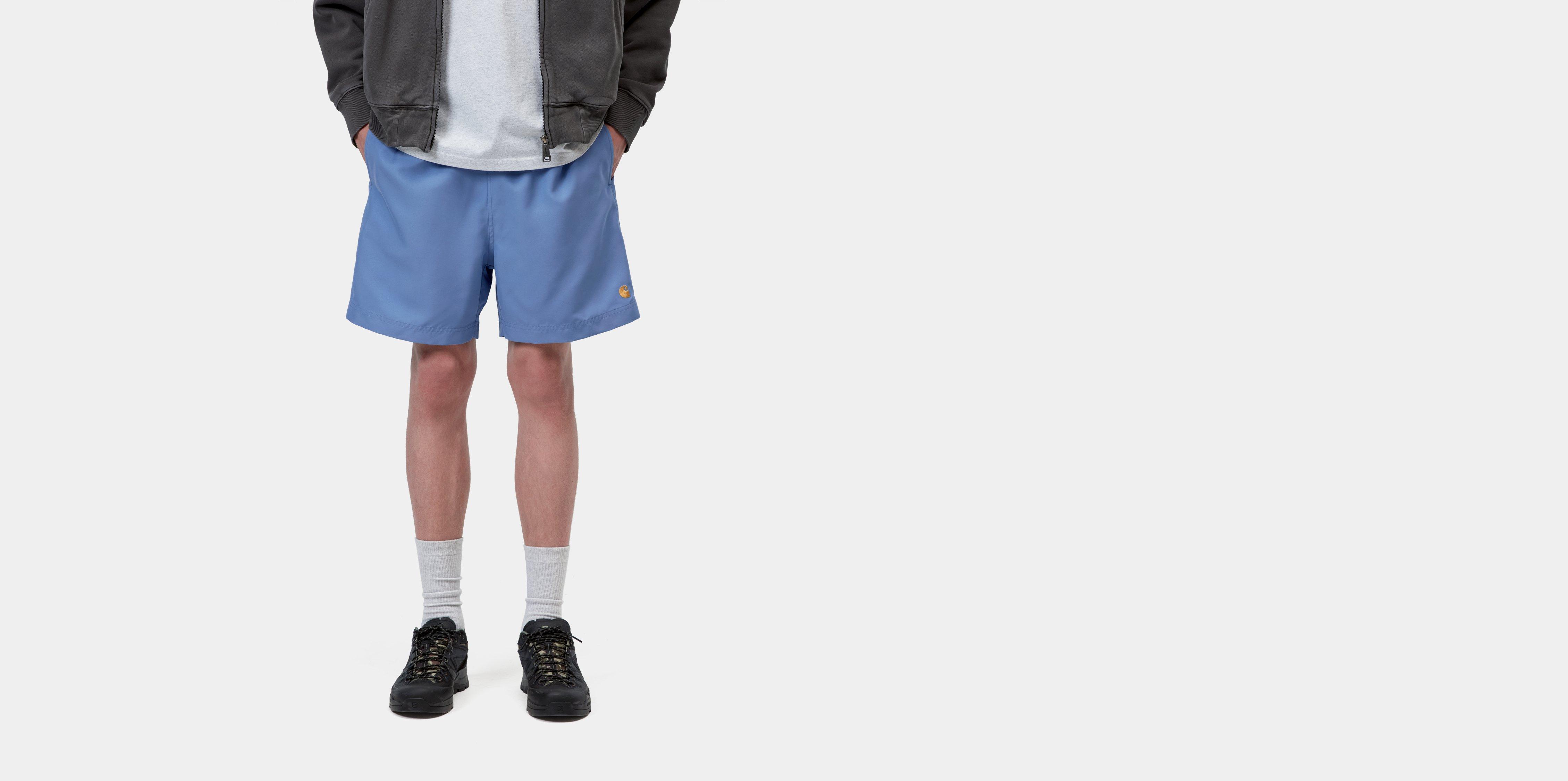 Carhartt WIP Chase Swim Trunks Curacao / Gold | blue | XS | Men