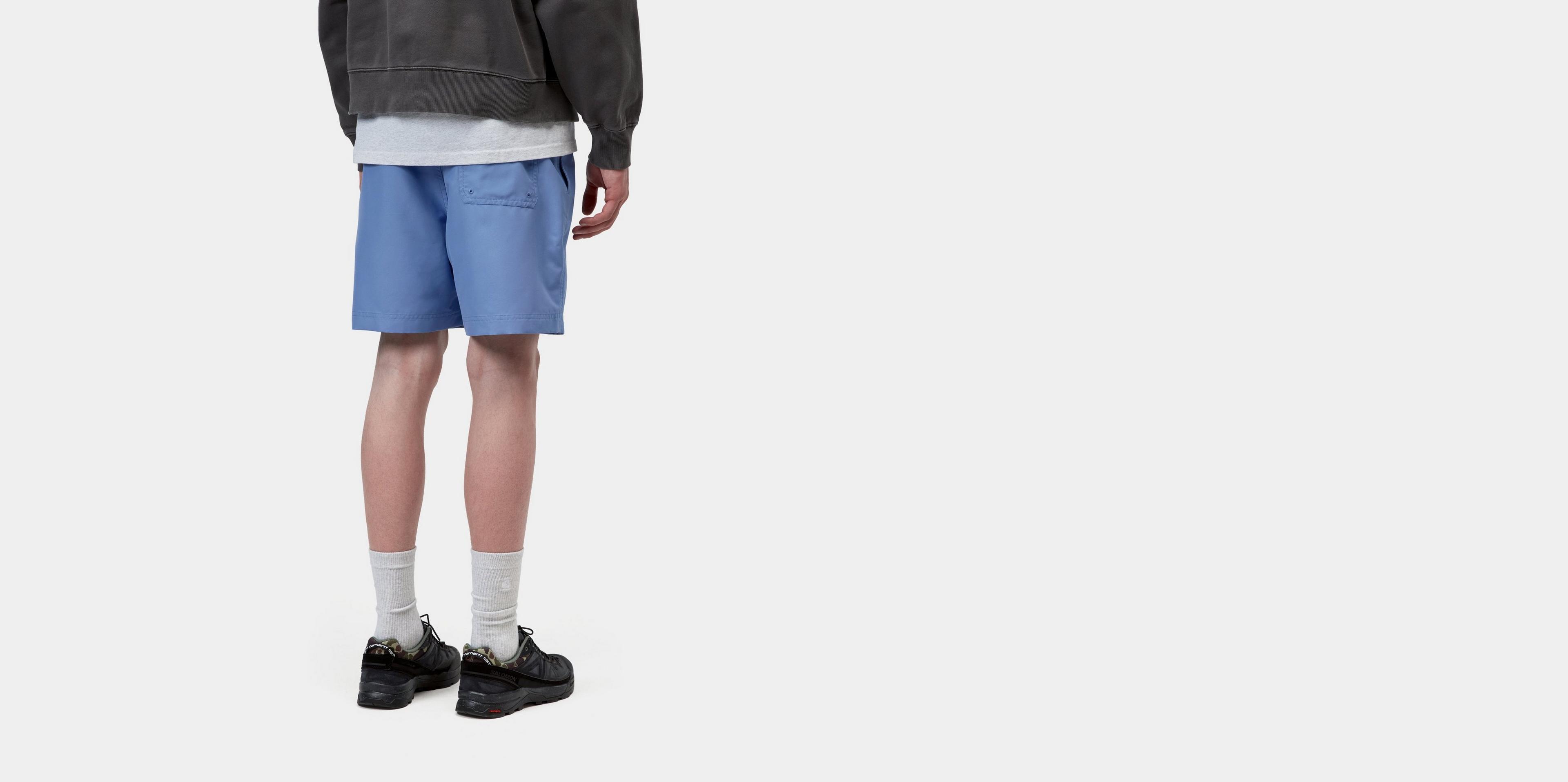 Carhartt WIP Chase Swim Trunks, Curacao / Gold | Official Online Store