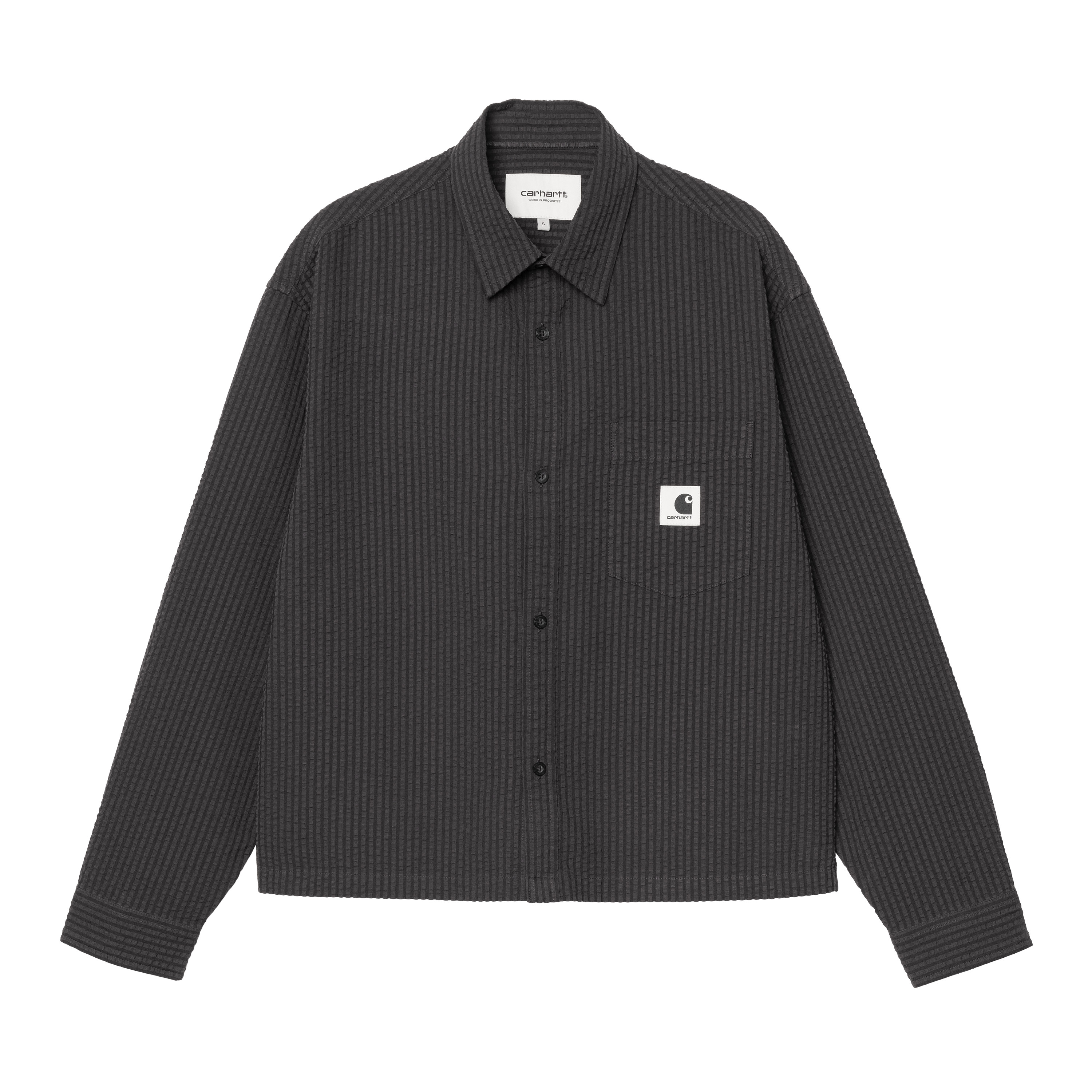 Carhartt WIP Women’s Long Sleeve Toland Shirt in Zwart
