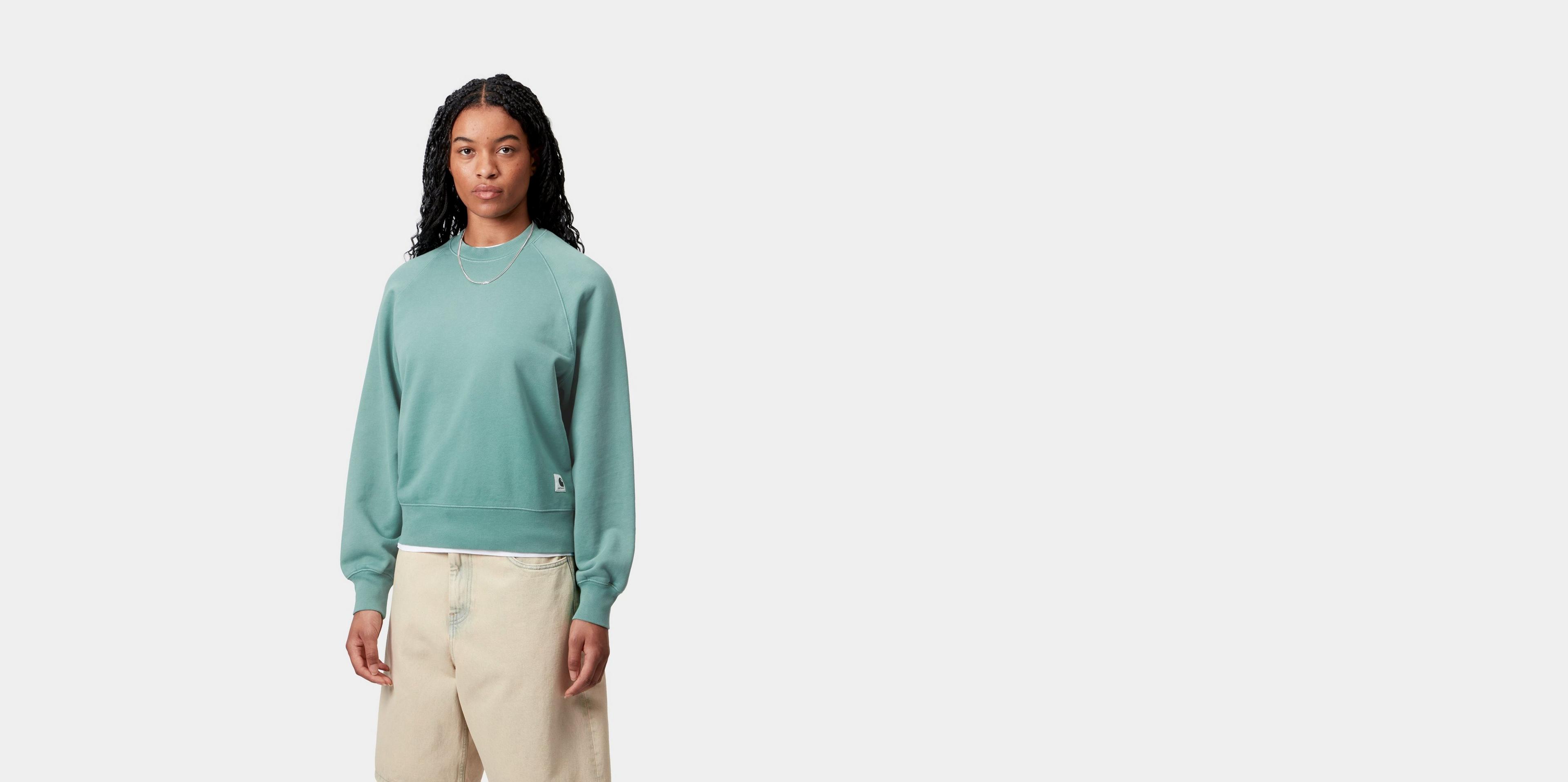 Carhartt WIP W' Hudson Sweatshirt, Saguaro | Official Online