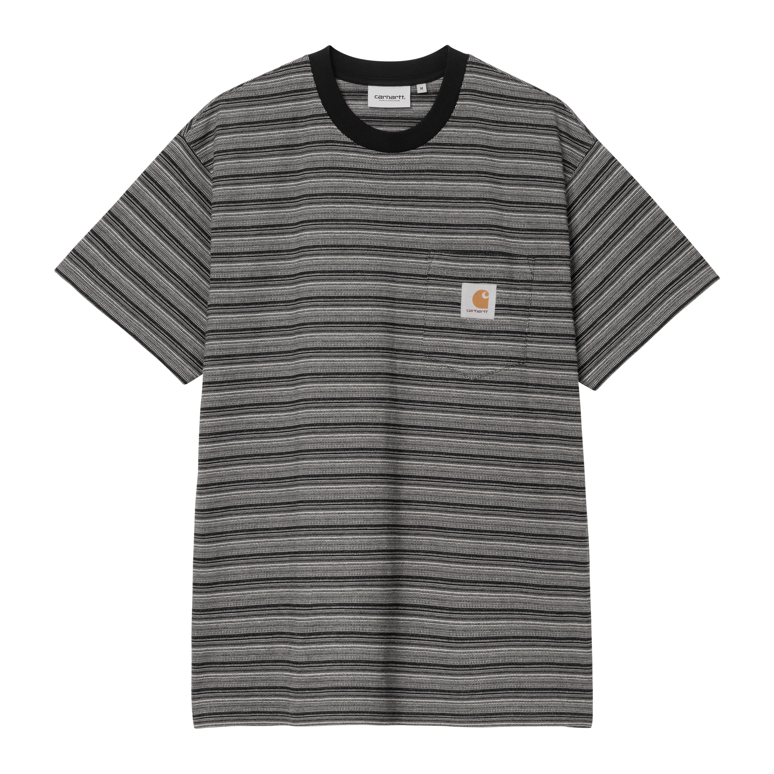 Carhartt WIP S/S Gellar Pocket T-Shirt, Gellar Stripe, Black