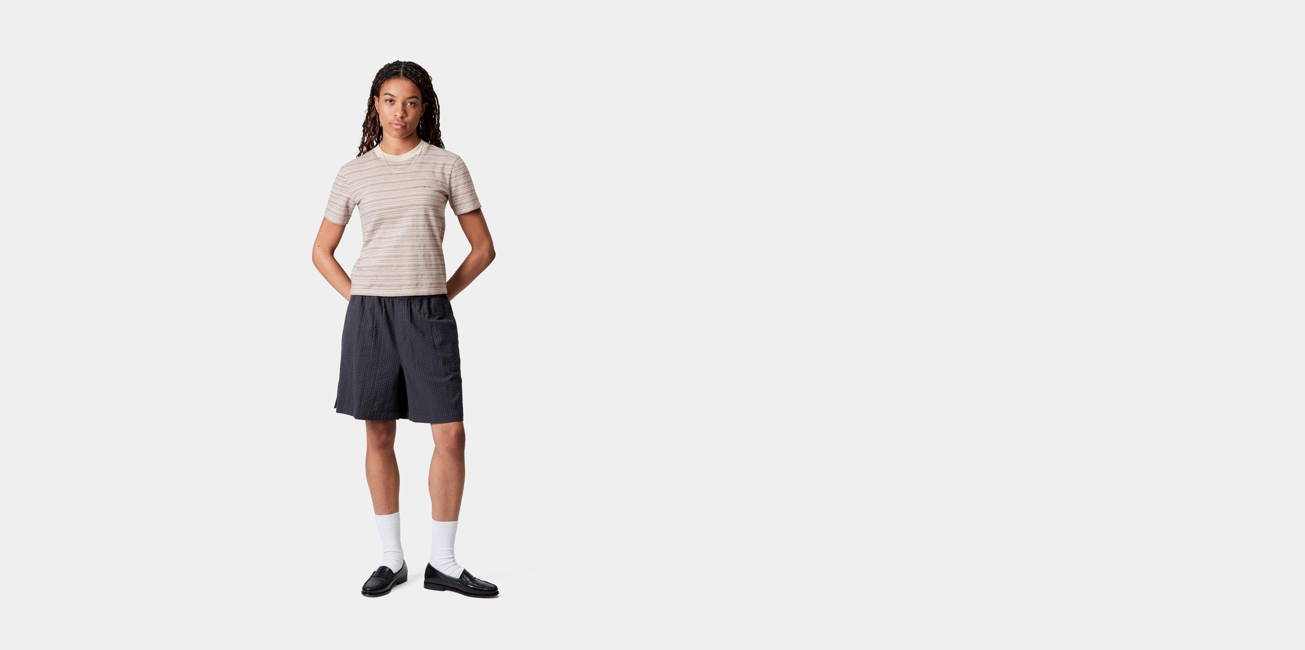 Carhartt WIP Women’s Short Sleeve Gellar T-Shirt in Beige