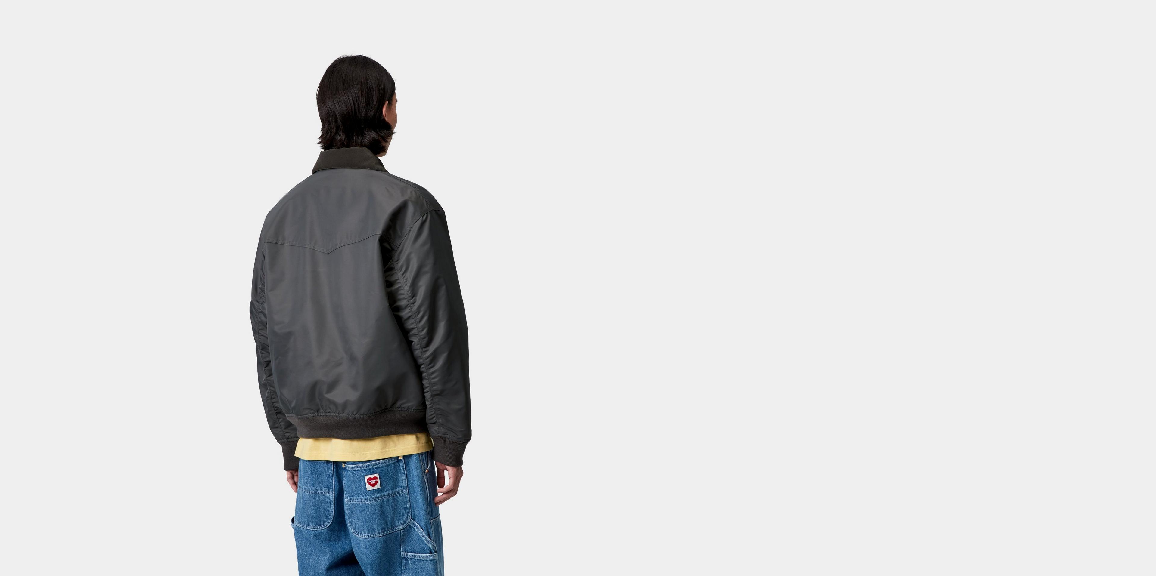Carhartt WIP Santa Fe Alumni Jacket, Graphite / Dark Fir