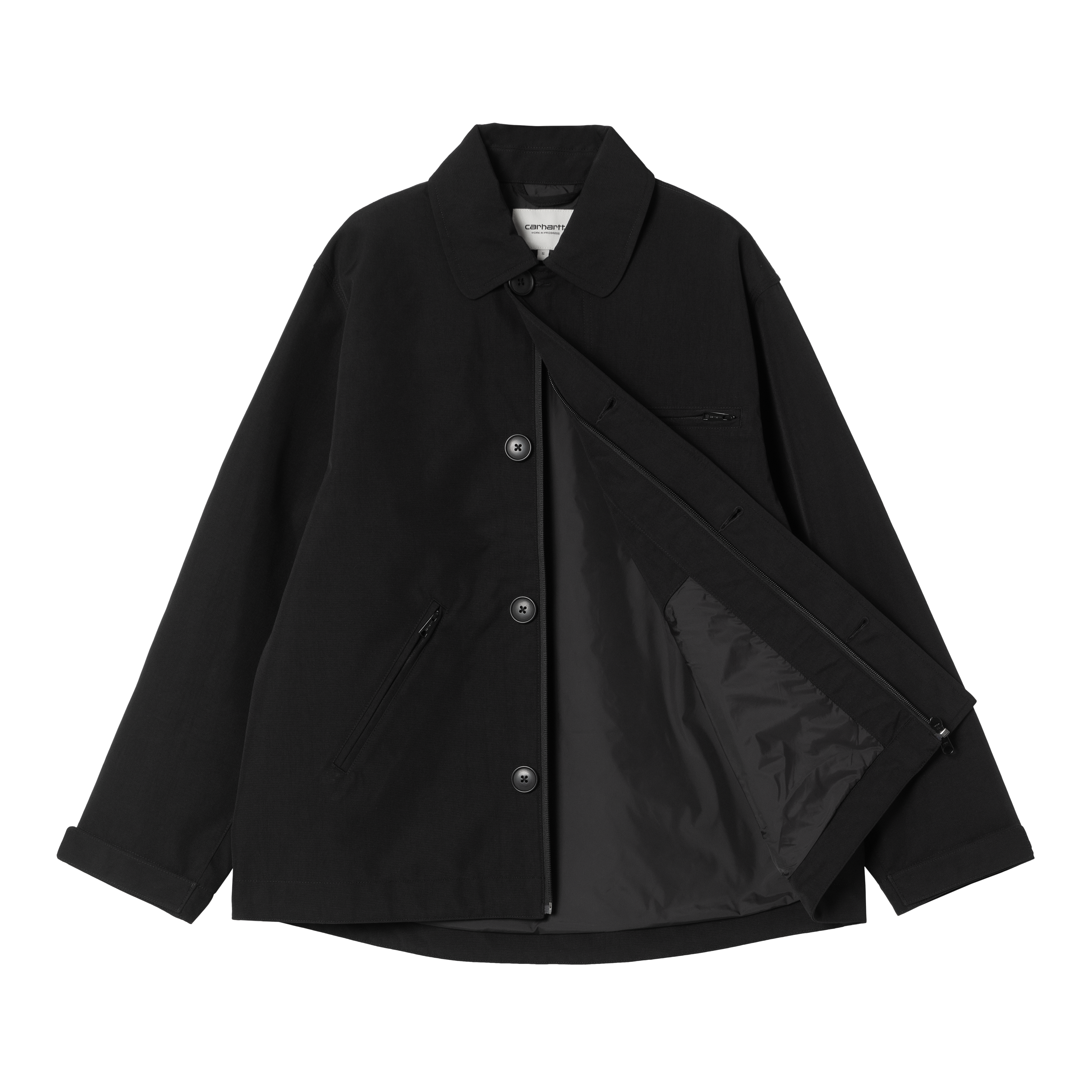 ブルゾン Carhartt Wip Barnett Black Jacket eyJidWNrZXQiOiJic3RuLWltYWdlLX