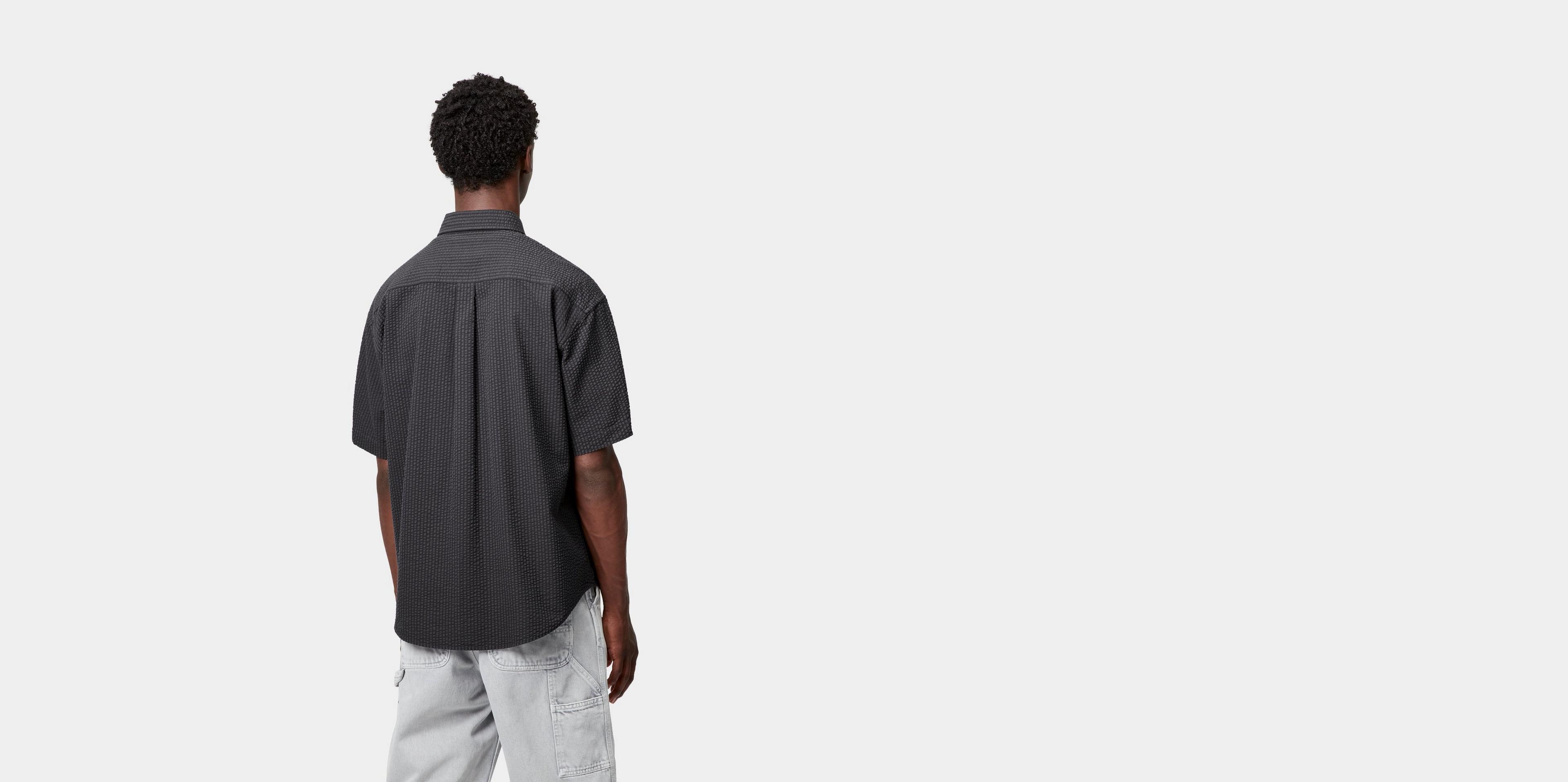 Carhartt WIP S/S Toland Shirt, Toland Stripe, Black