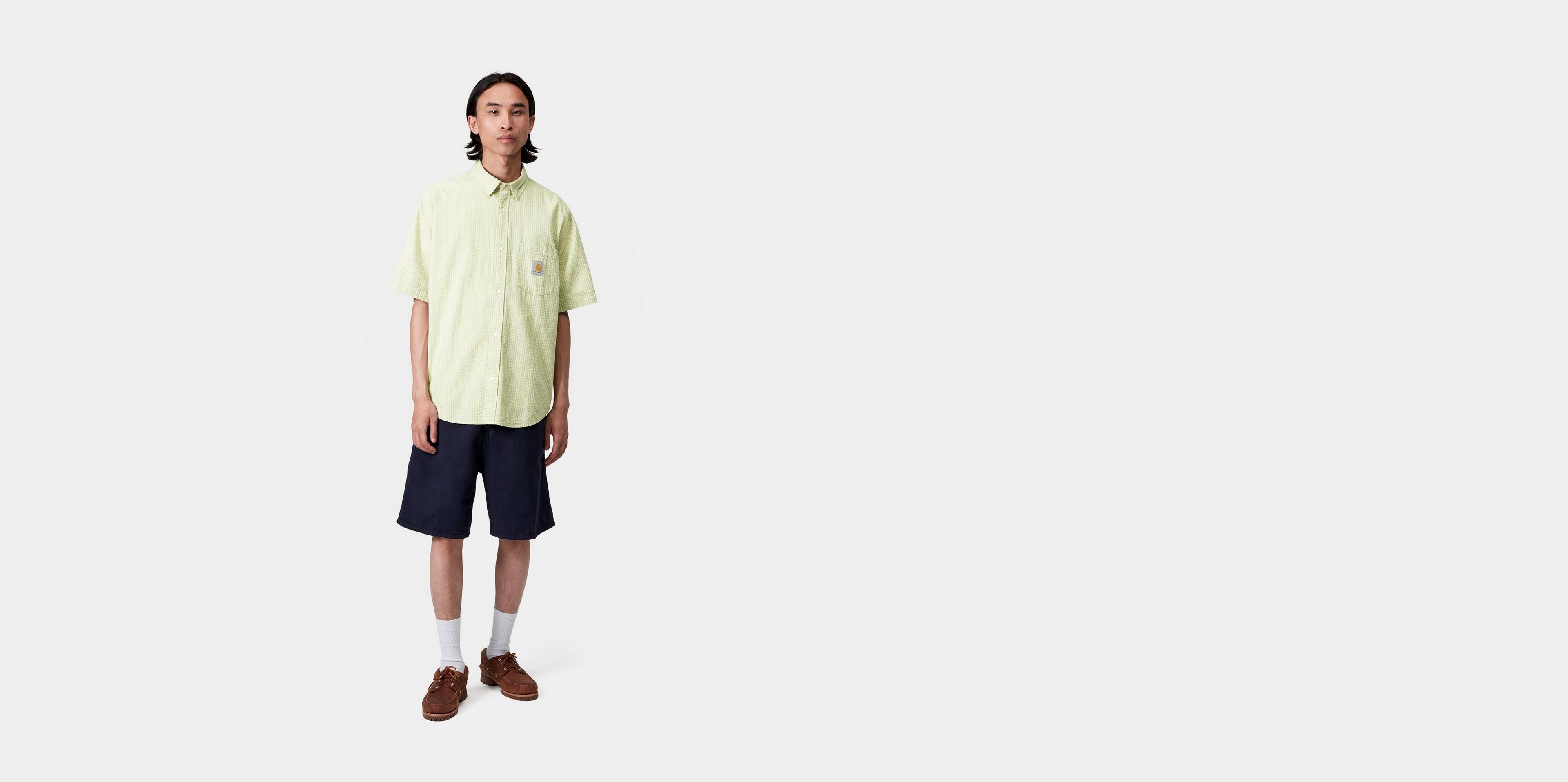 ★ドイツ発*carhartt WIP*新作*Toland 半袖シャツ/PALE OLIVE★ Carhartt WIP S/S Toland Shirt, Toland Stripe, Pale Olive