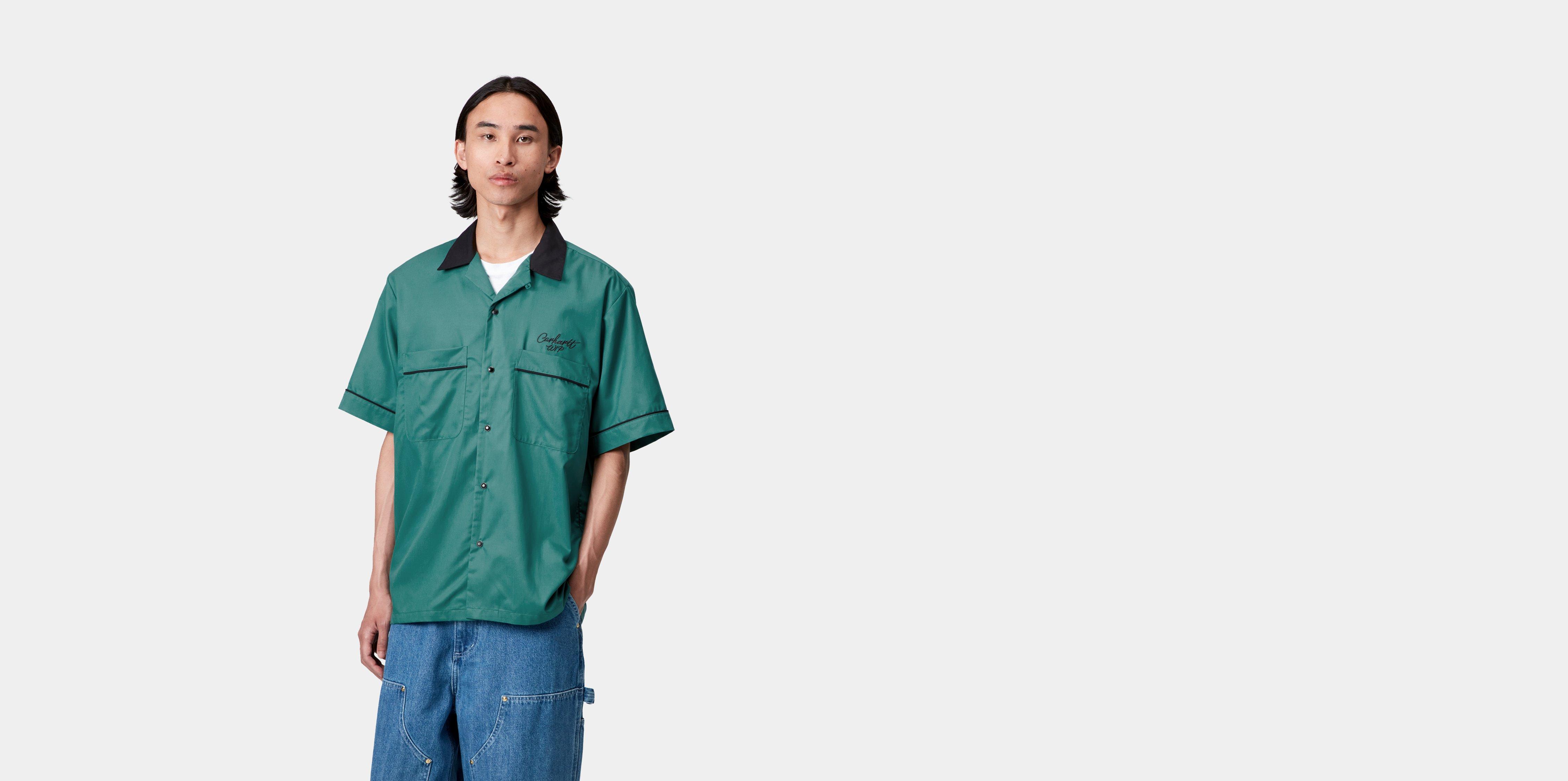 Carhartt WIP S/S Bowl Shirt Saguaro / Black | green | M | Men