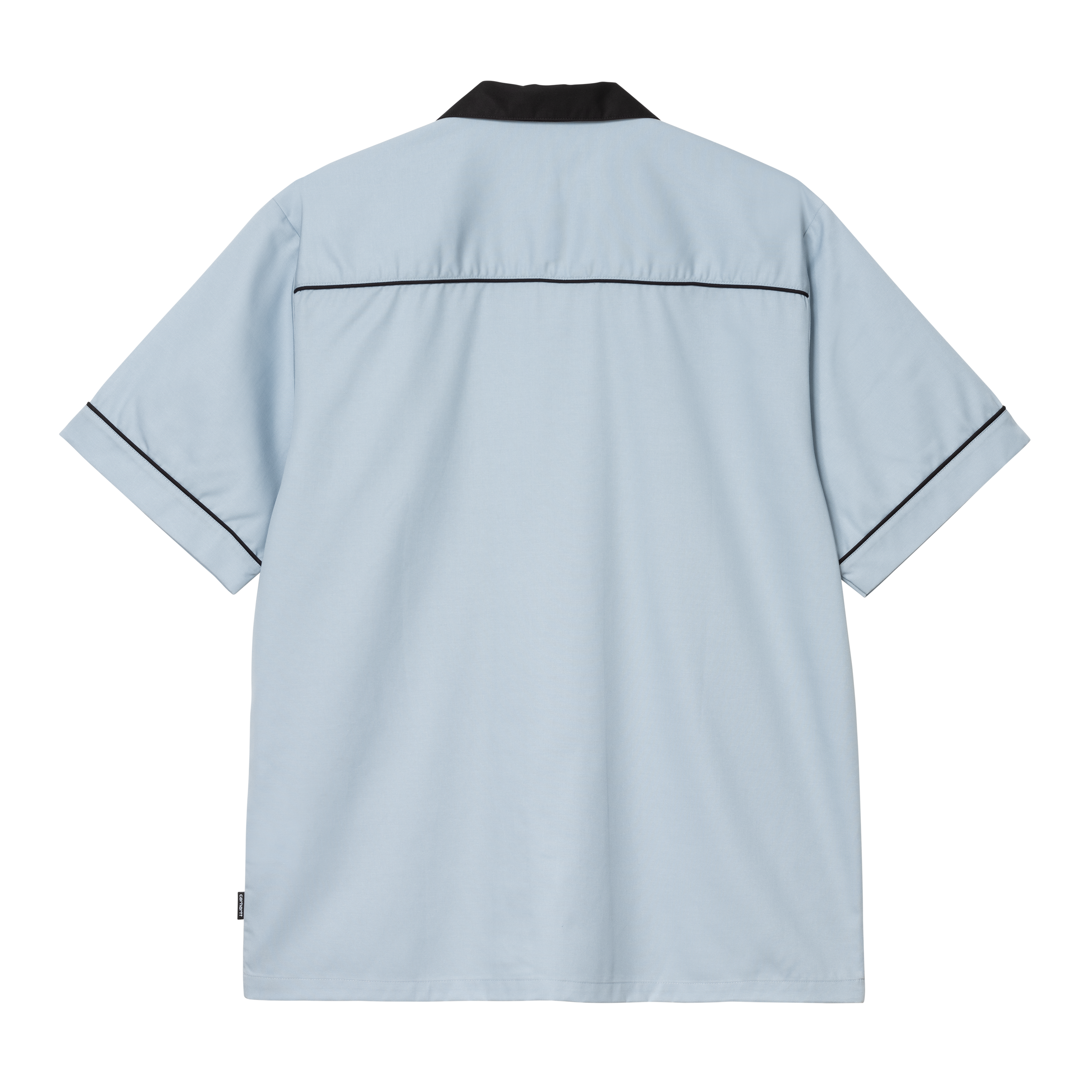 Carhartt WIP S/S Bowl Shirt, Blue Fog / Black | Official Online Store