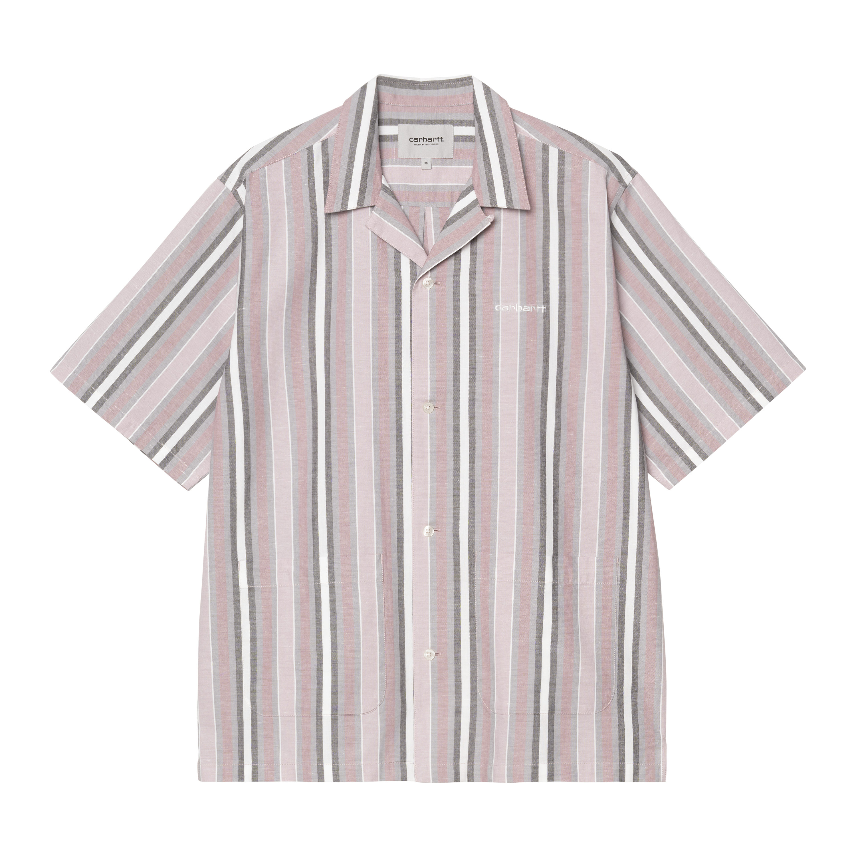 Carhartt WIP Short Sleeve Folsey Shirt in Pink