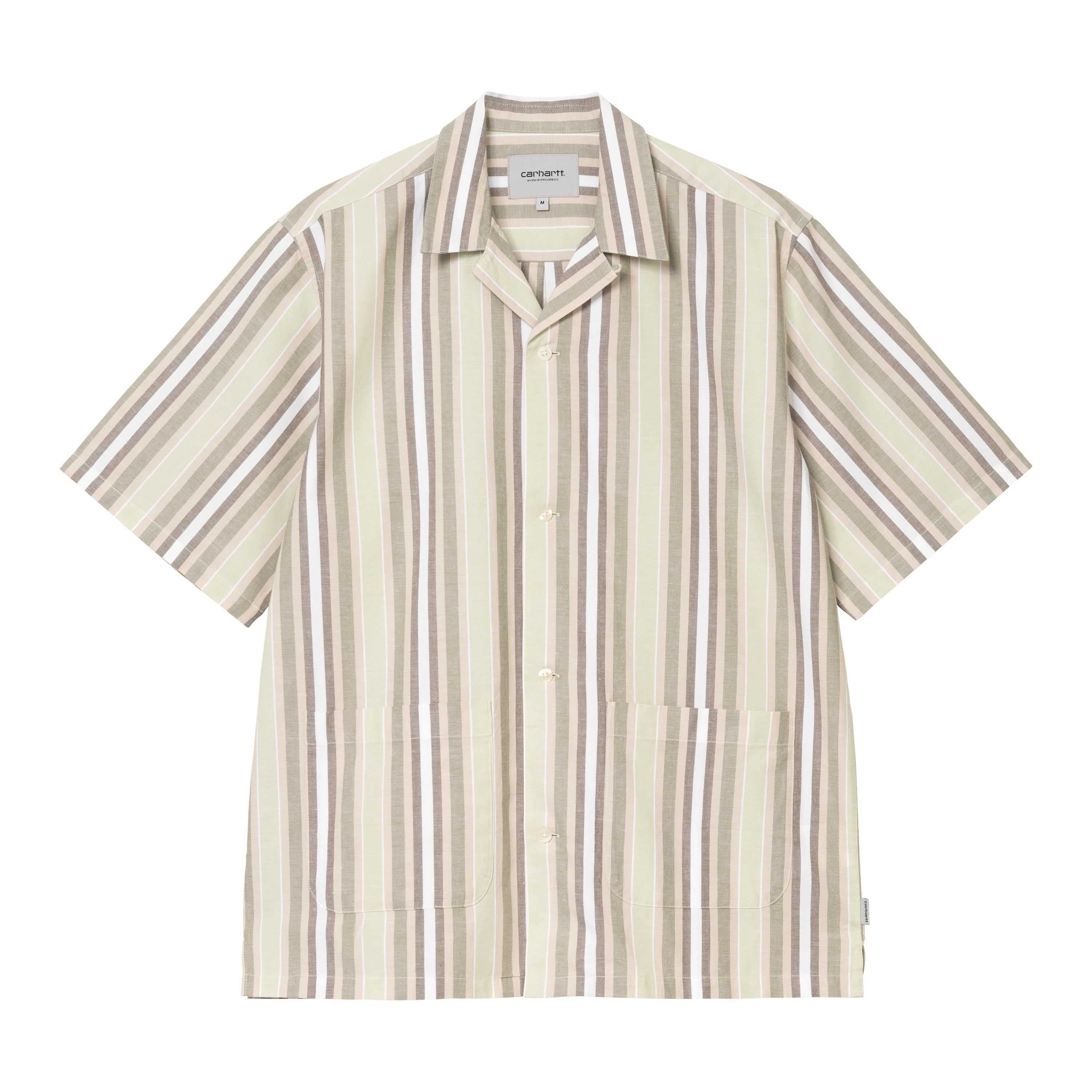 Carhartt WIP Short Sleeve Folsey Shirt in Beige